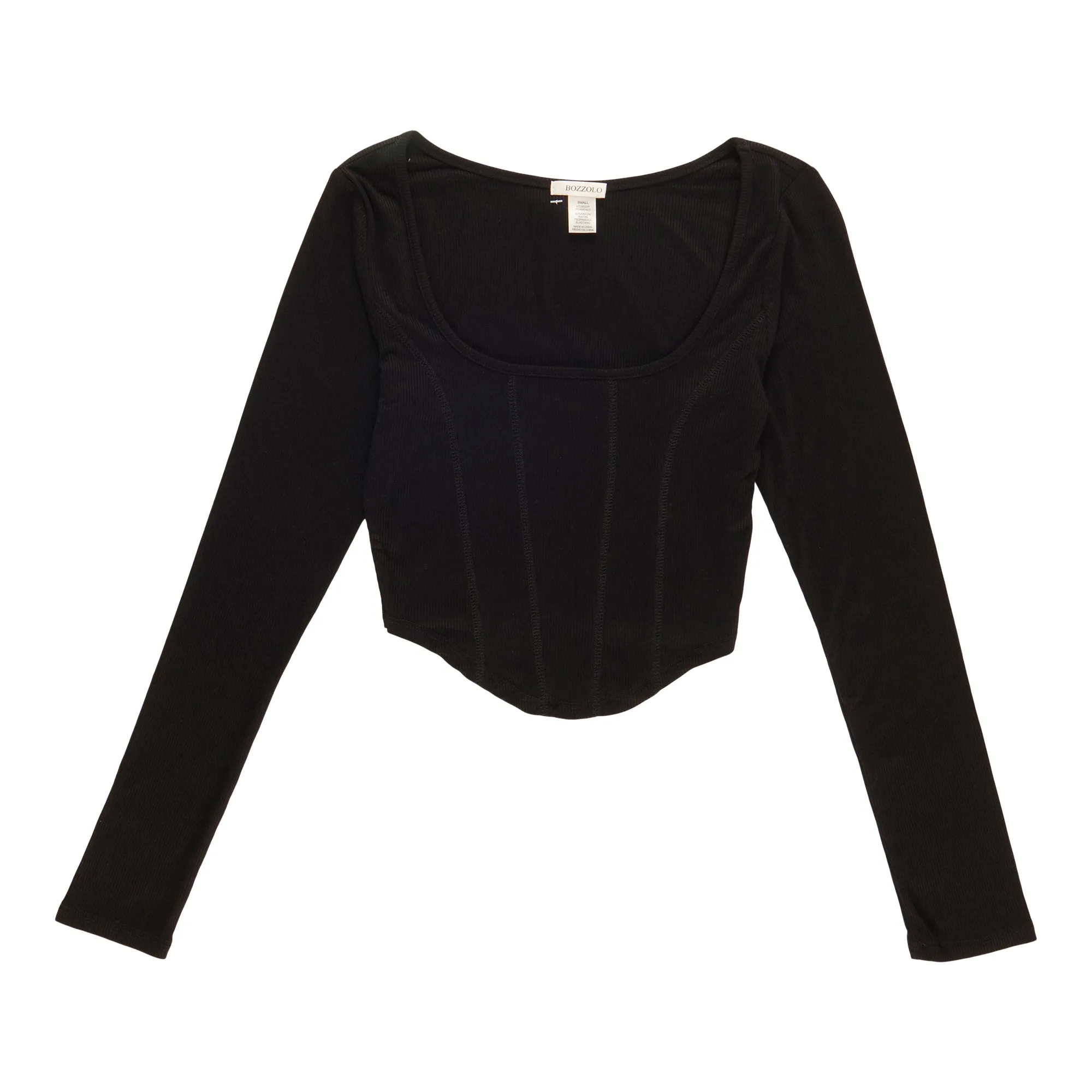 Women's Cropped Squareneck Long Sleeve Top sold by Giant Tiger product image thumbnail 2