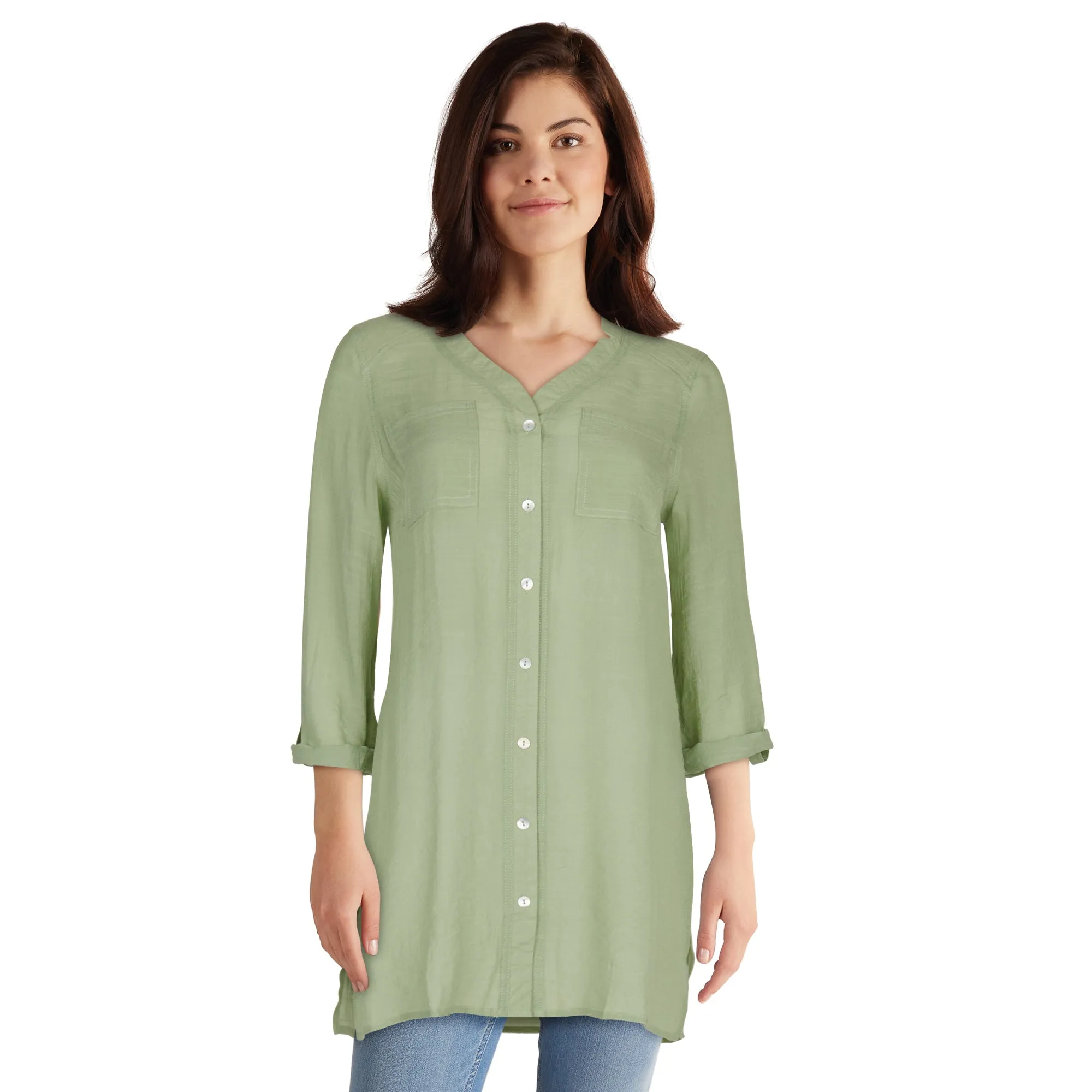 lily morgan Women's Crinkle Blouse sold by Giant Tiger product image thumbnail 4