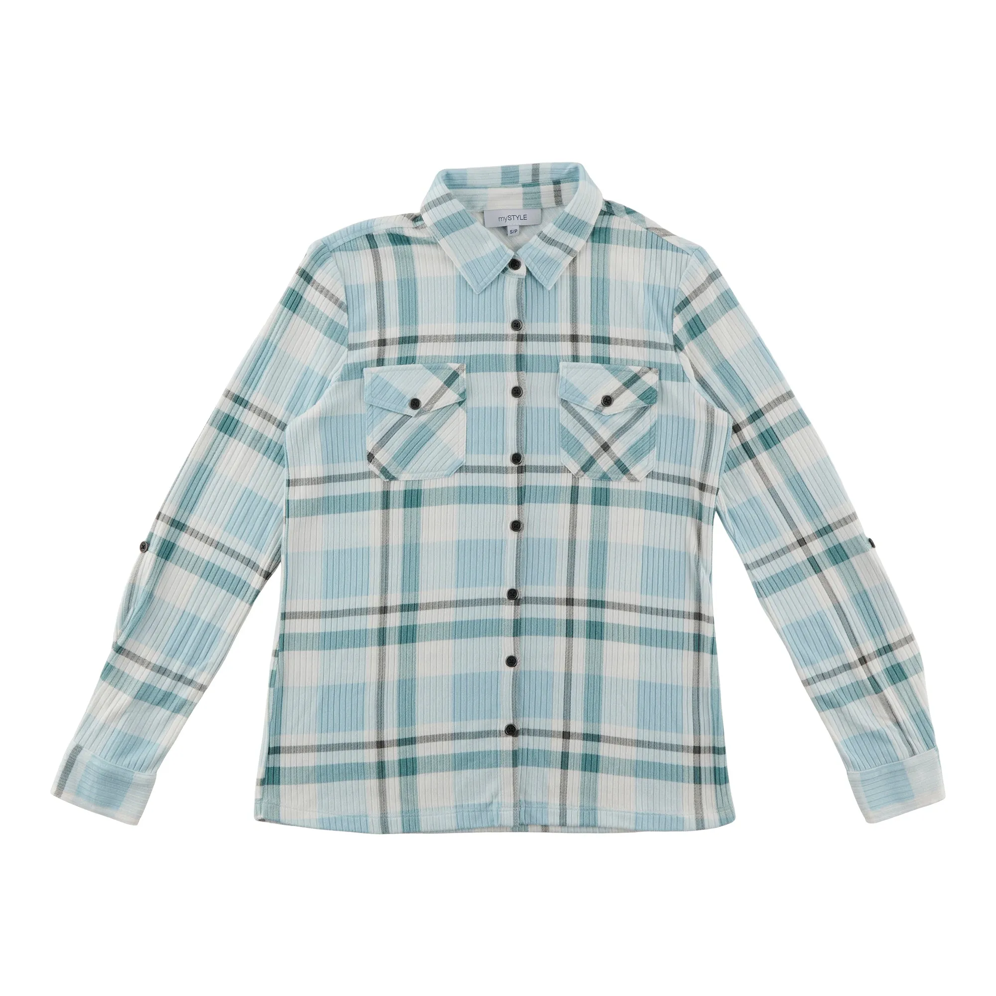 mySTYLE Women's Plaid Shirt sold by Giant Tiger product image thumbnail 3
