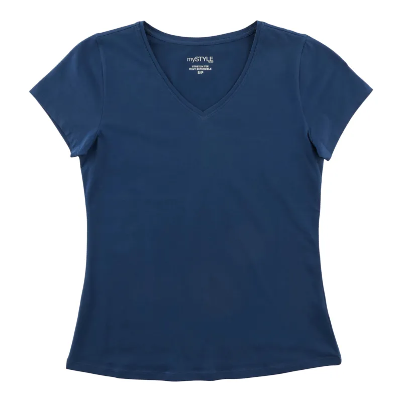 mySTYLE Women's V-Neck T-Shirt sold by Giant Tiger
