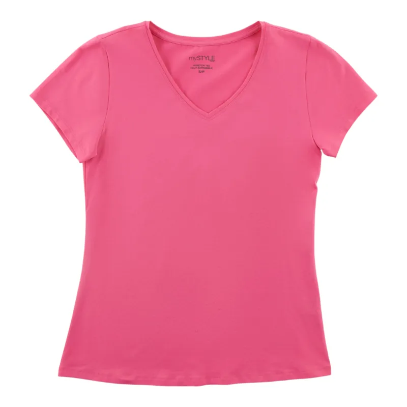 mySTYLE Women's V-Neck T-Shirt sold by Giant Tiger