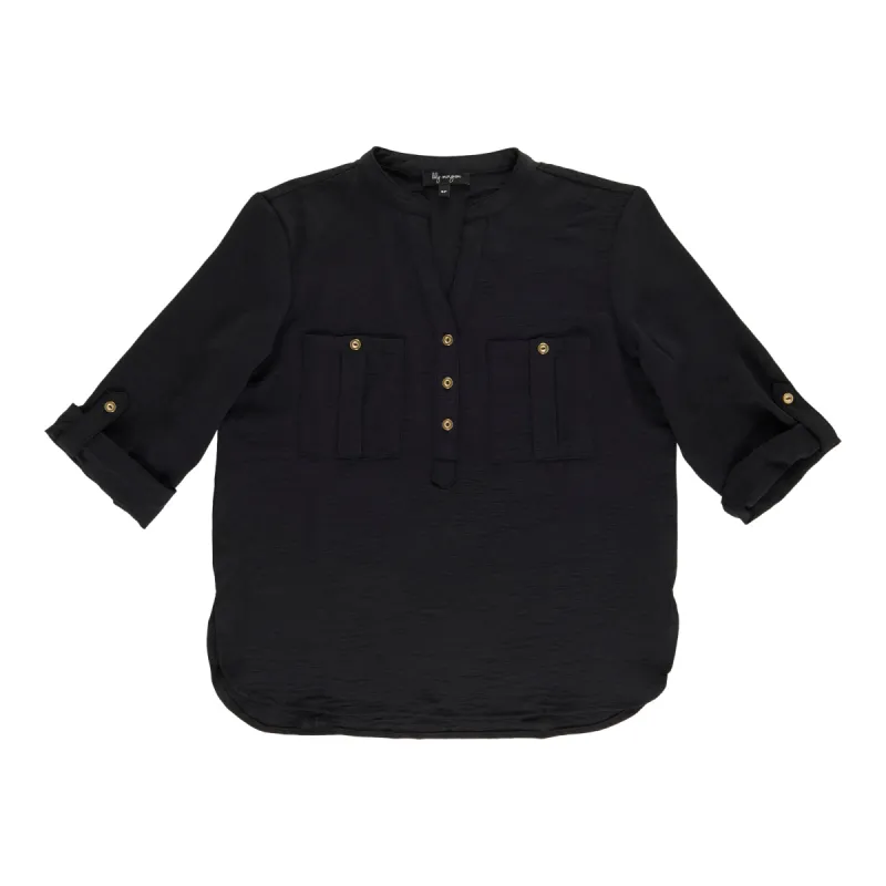 lily morgan Women's Notched Blouse sold by Giant Tiger