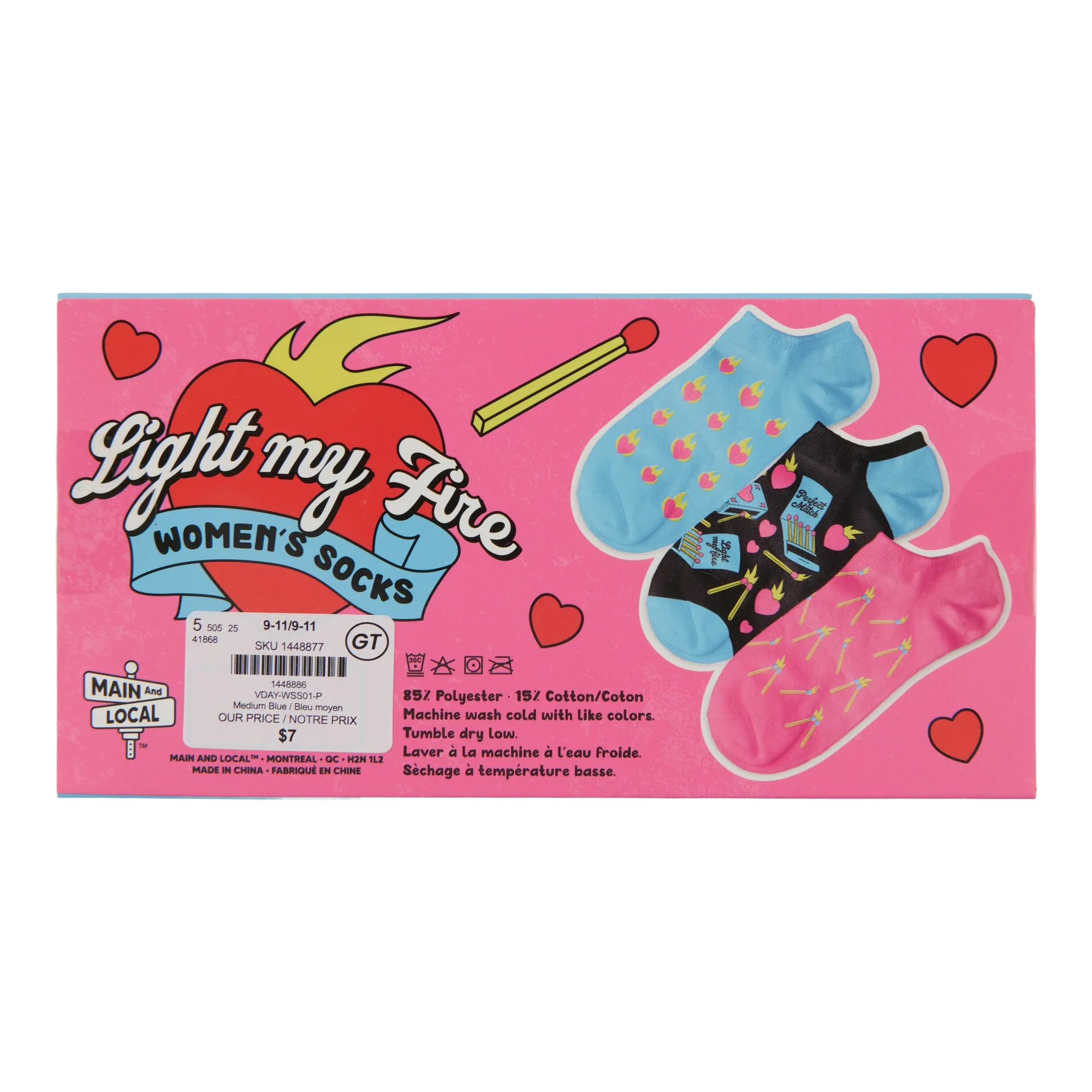 Women's Valentine's Day Gift Socks, 2-Pack sold by Giant Tiger product image thumbnail 3