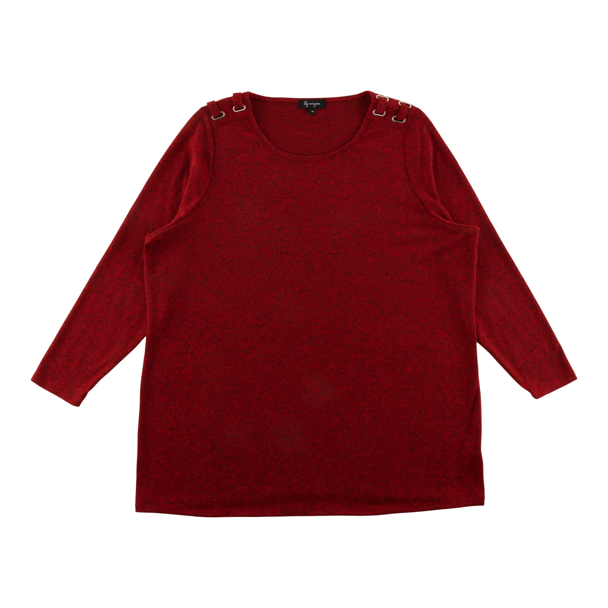 lily morgan Women's Plus Long Sleeve Shoulder Detail Top sold by Giant Tiger product image thumbnail 4