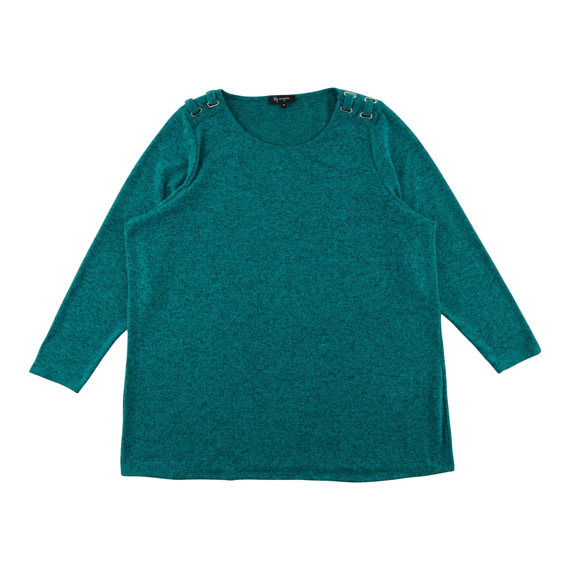 lily morgan Women's Plus Long Sleeve Shoulder Detail Top sold by Giant Tiger product image thumbnail 3