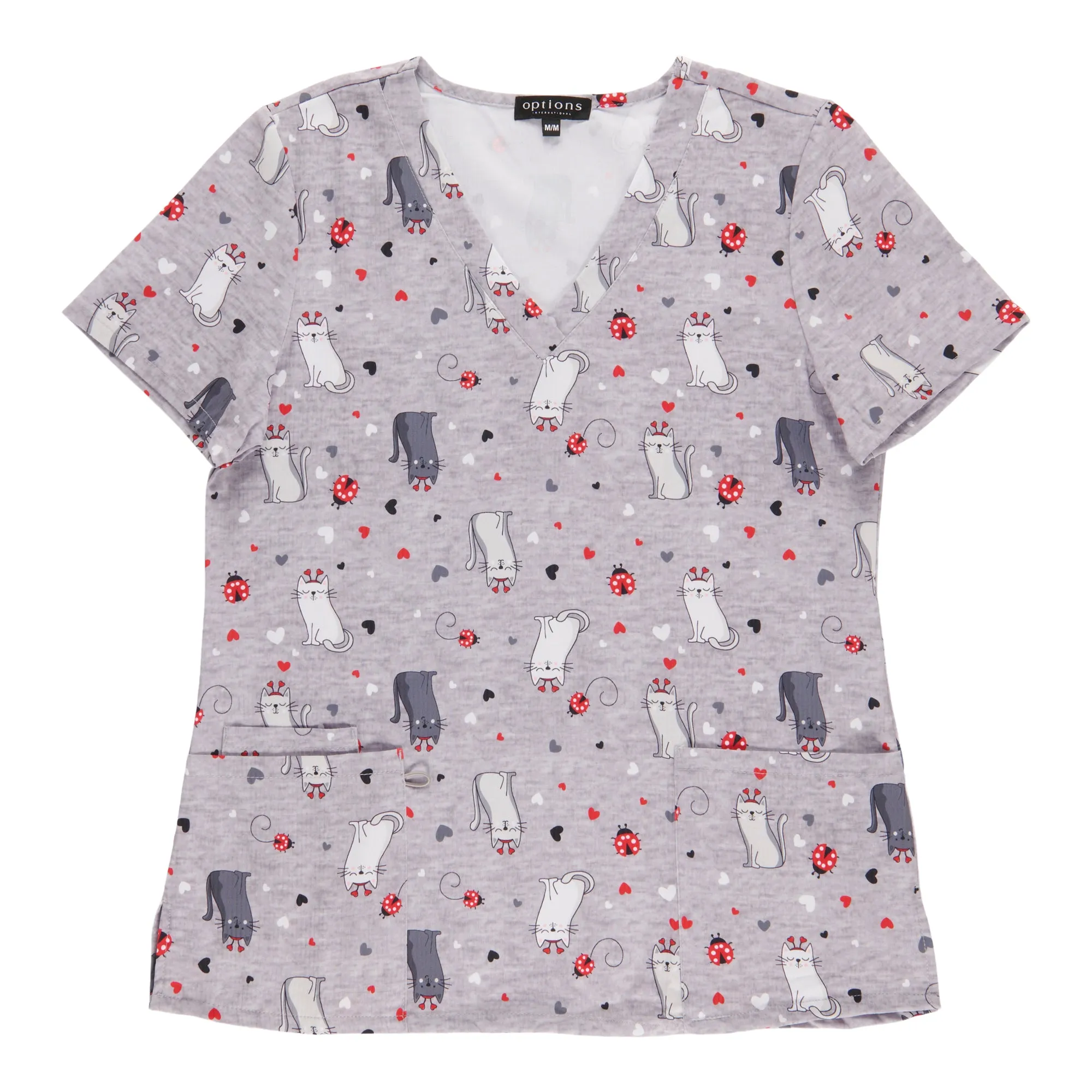 Options Women's Novelty Printed V-Neck Scrub Top sold by Giant Tiger