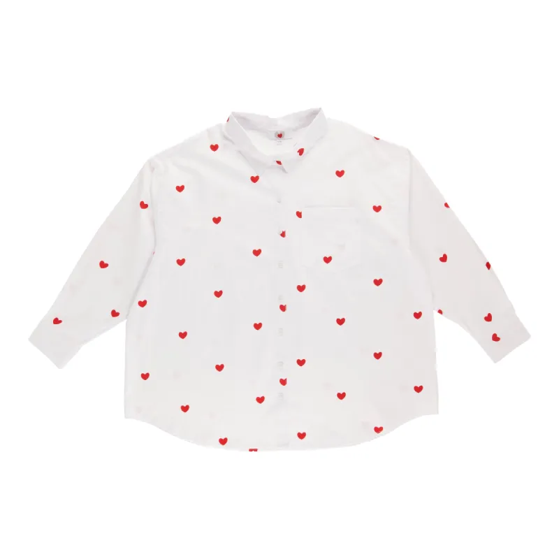 Women's Plus Valentine's Day Button-Up Shirt sold by Giant Tiger