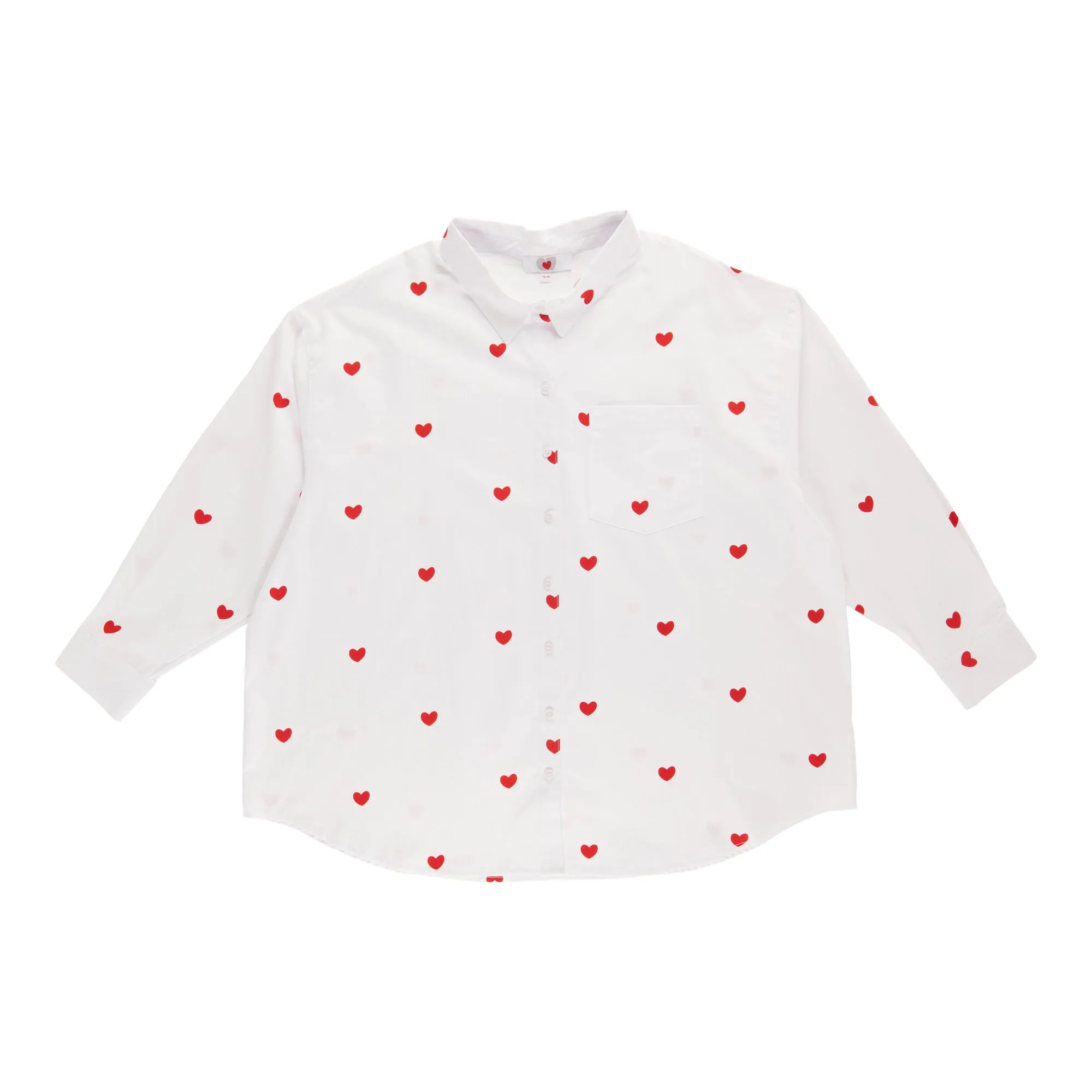 Women's Plus Valentine's Day Button-Up Shirt sold by Giant Tiger