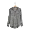 mySTYLE Women's Striped Long Sleeve Popover Shirt with Button Placket and Dual Chest Pockets sold by Giant Tiger