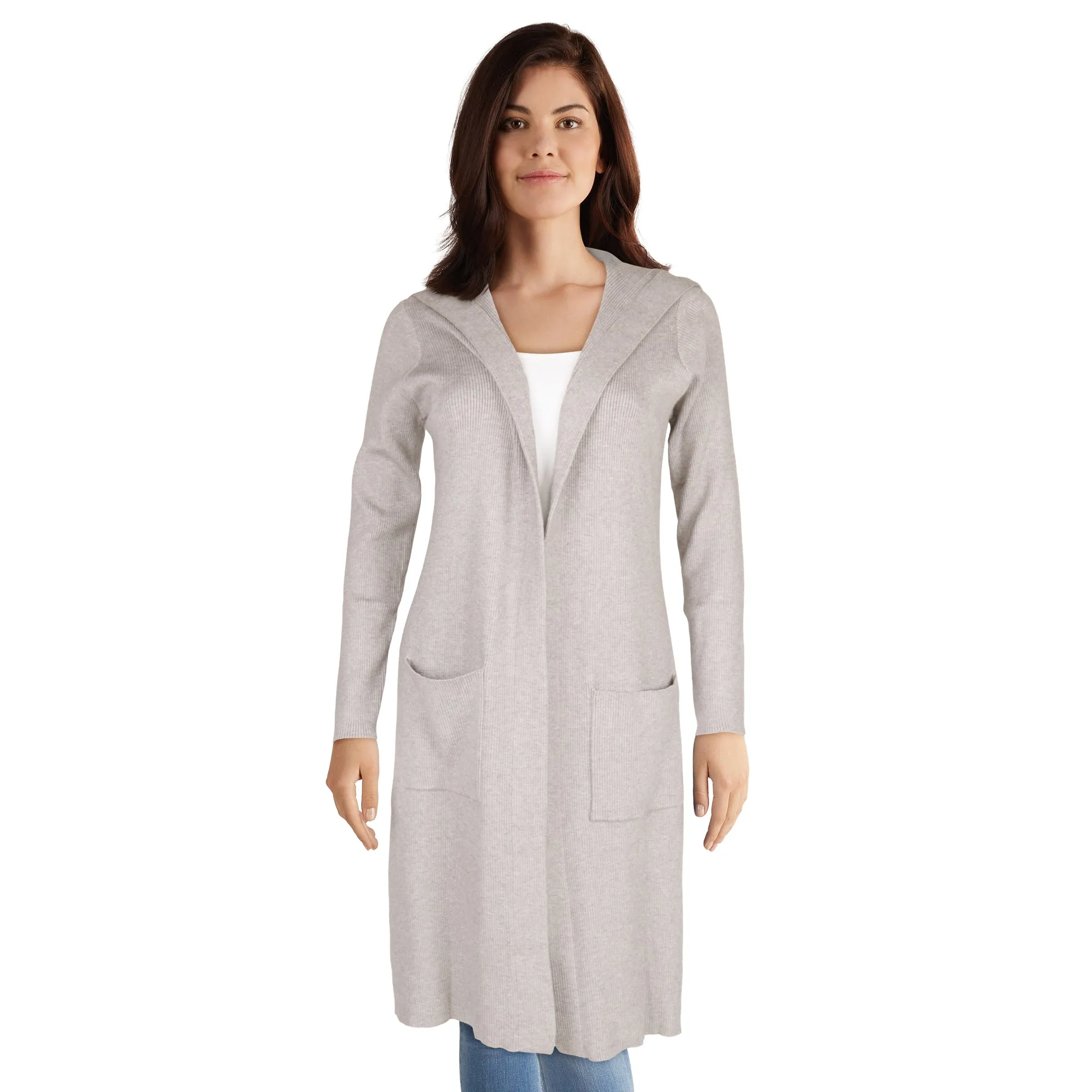 lily morgan Women's Hooded Long Cardigan sold by Giant Tiger