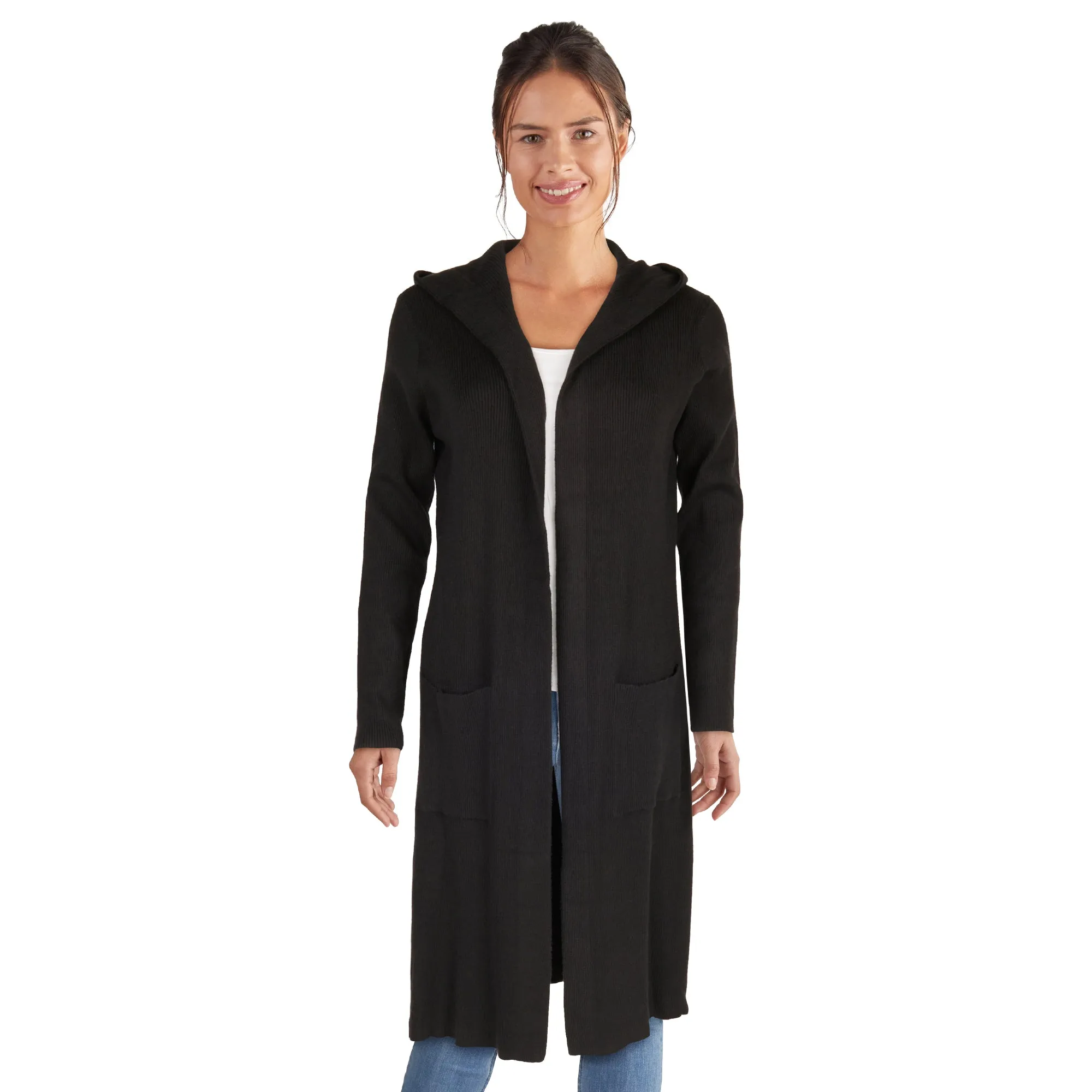 lily morgan Women's Hooded Long Cardigan sold by Giant Tiger product image thumbnail 3