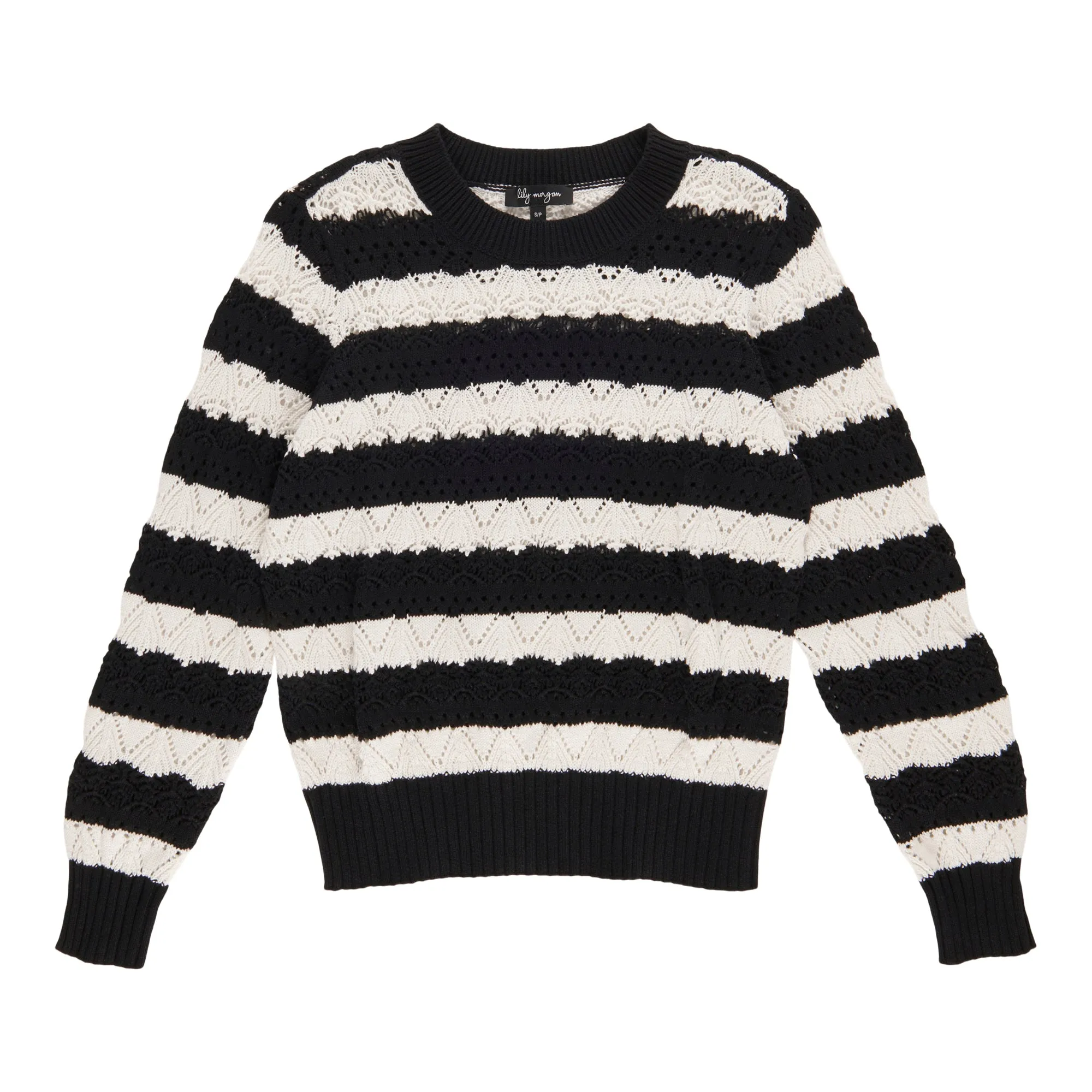 lily morgan Women's Stripe Stitch Pullover sold by Giant Tiger