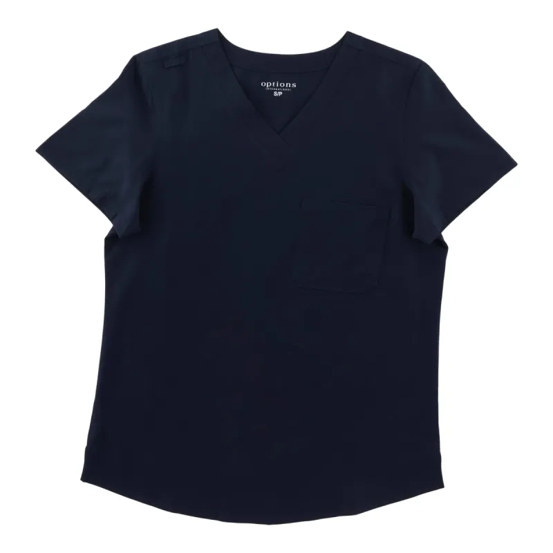 Options Women's Navy V-Neck Scrub Top sold by Giant Tiger