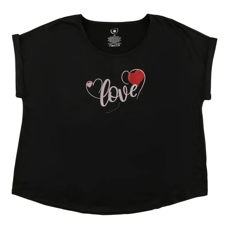Women's Plus Valentine's Day Screen Top sold by Giant Tiger