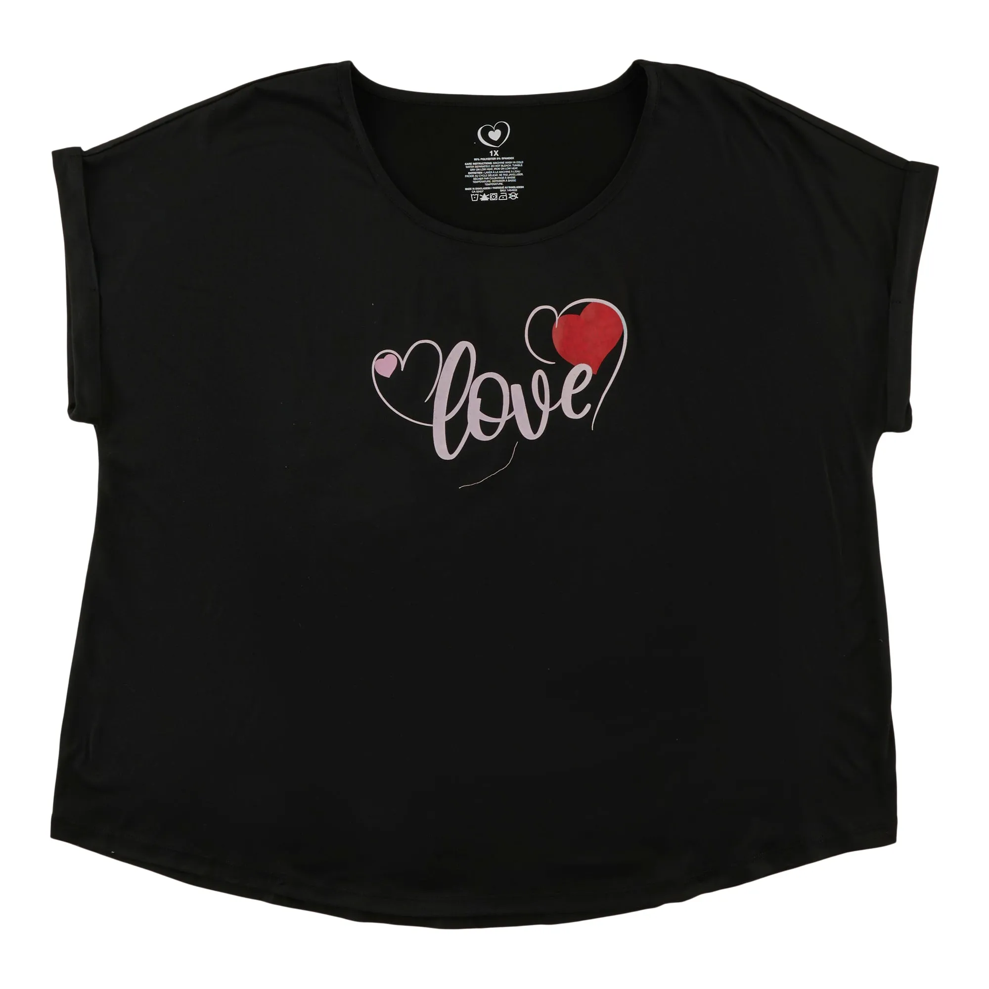 Women's Plus Valentine's Day Screen Top sold by Giant Tiger