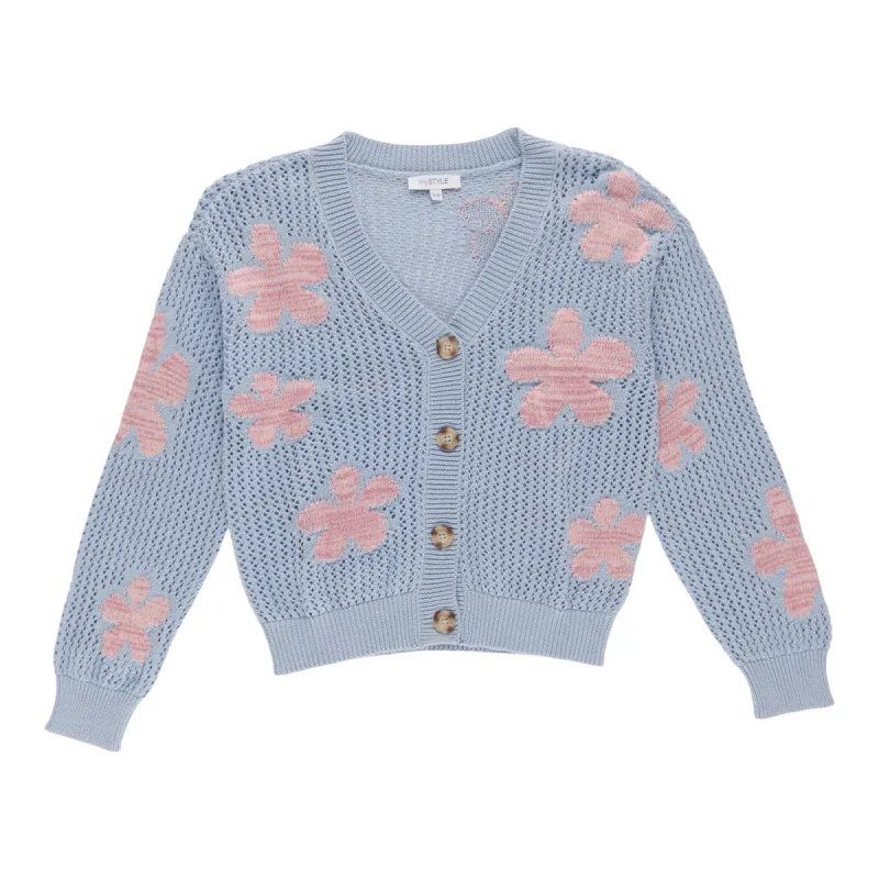 mySTYLE Women's Flower Crochet Cardigan sold by Giant Tiger