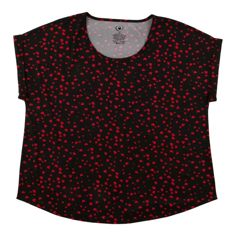 Women's Plus Valentine's Day Tee sold by Giant Tiger