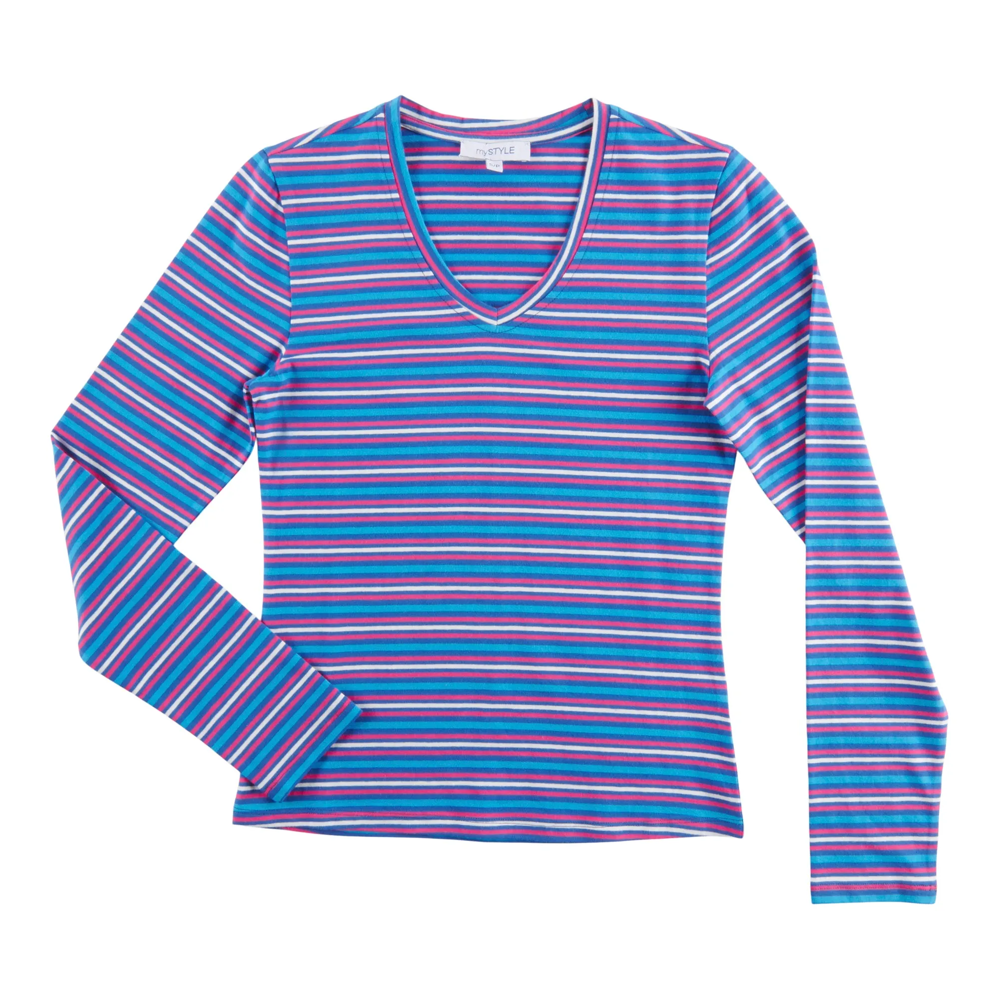 mySTYLE Women's Striped Long Sleeve T-Shirt sold by Giant Tiger