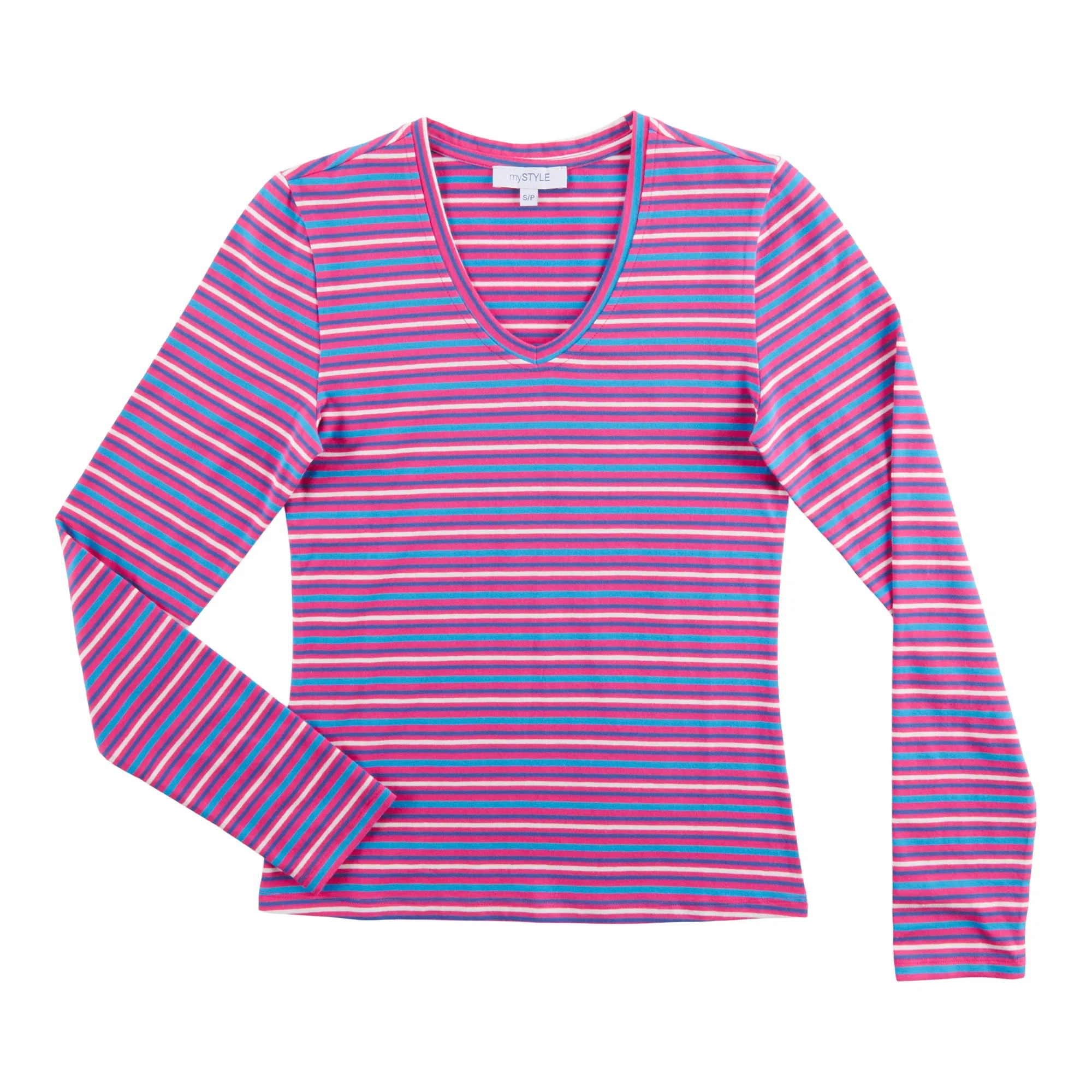 mySTYLE Women's Striped Long Sleeve T-Shirt sold by Giant Tiger product image thumbnail 2