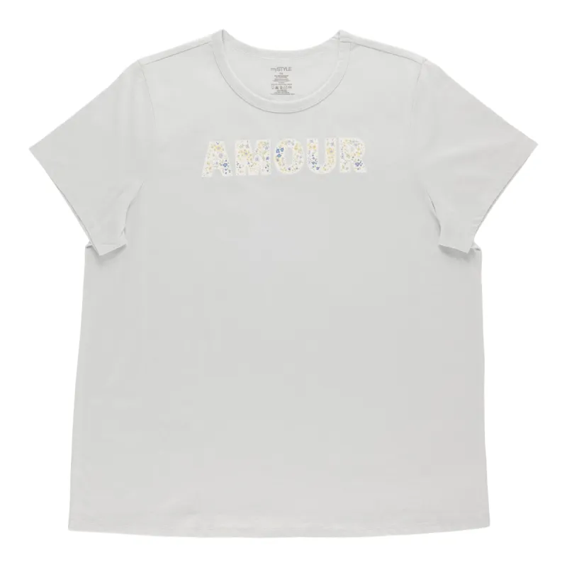 mySTYLE Women's Plus Floral Tee sold by Giant Tiger