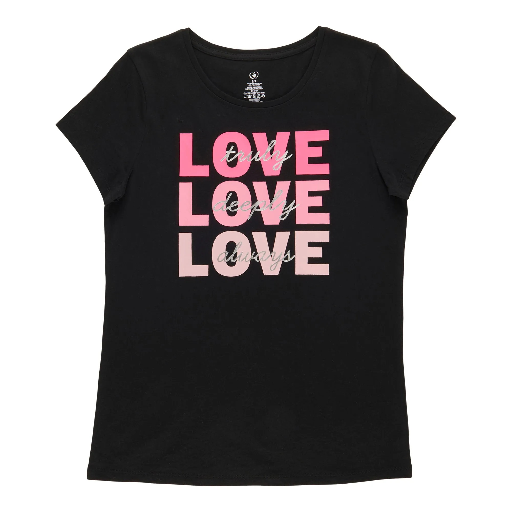 Women's Valentine's Crew Neck Tee sold by Giant Tiger
