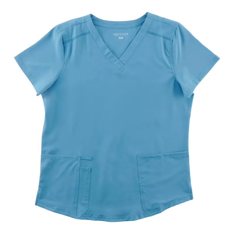 Options Women's Solid Short Sleeve Scrub Top sold by Giant Tiger