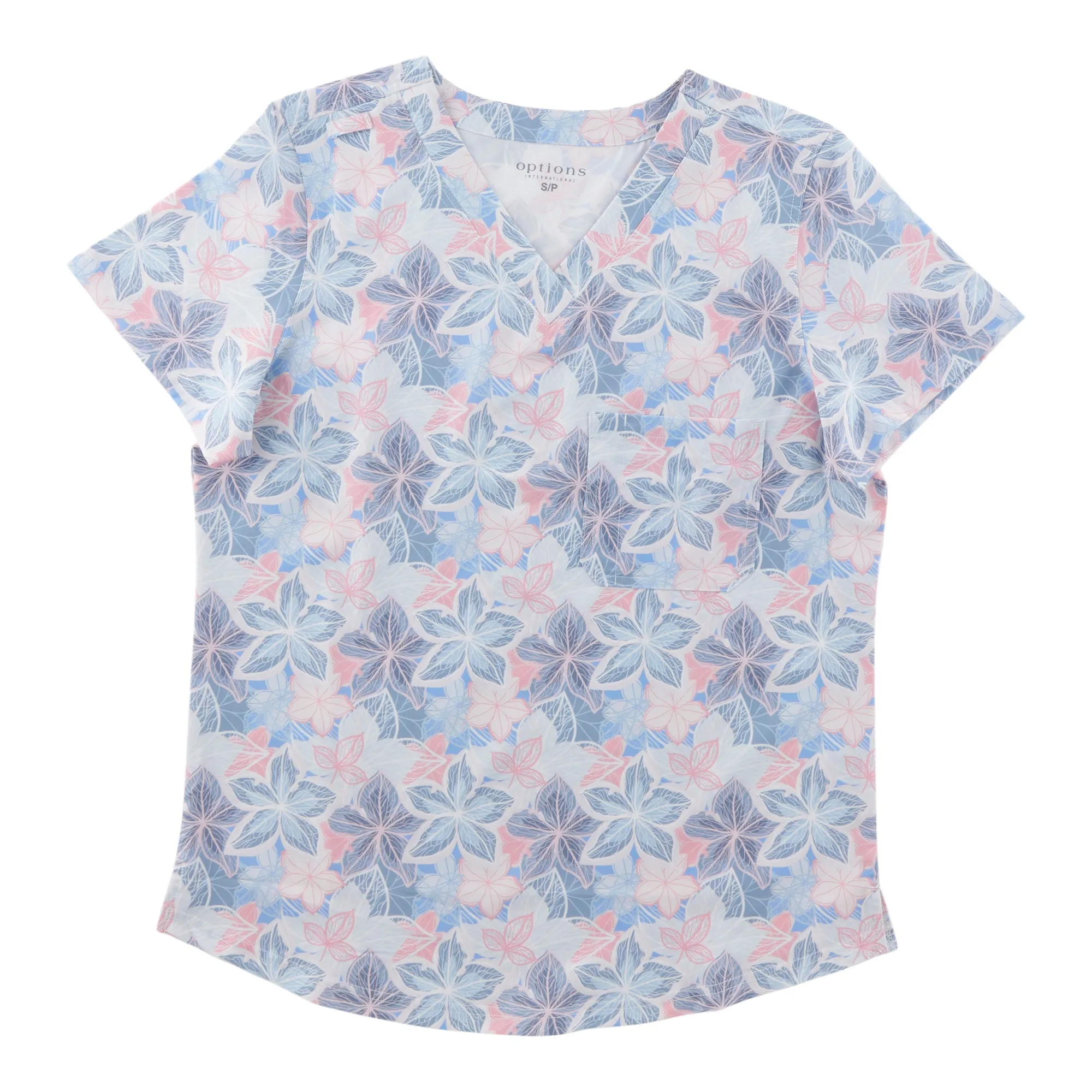Options Women's Printed V-Neck Scrub Top sold by Giant Tiger