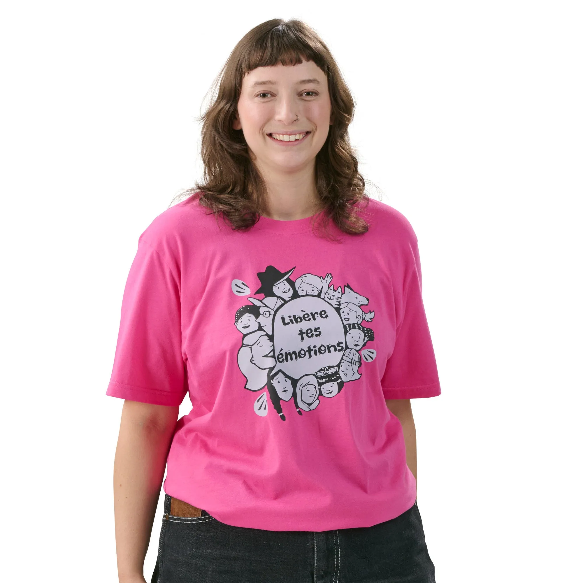 Adult Unisex "Feel Out Loud" T-Shirt, French sold by Giant Tiger