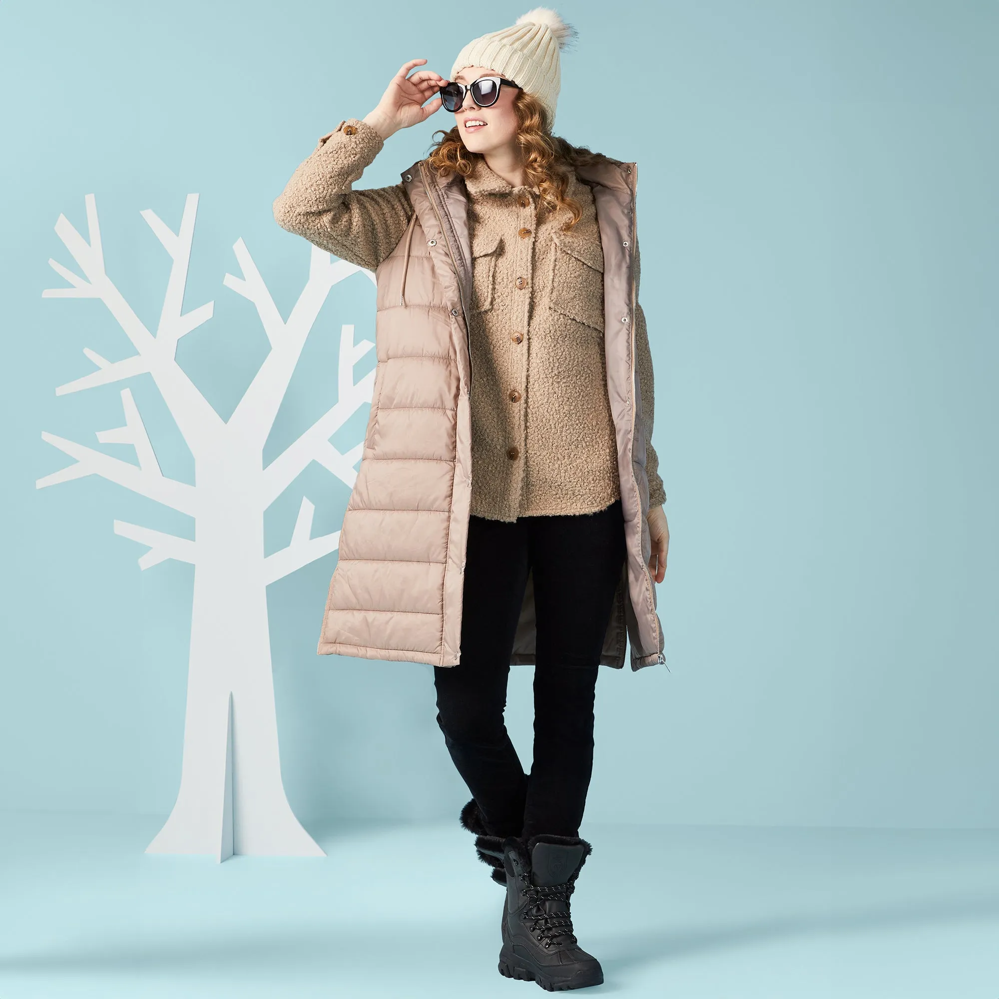 mySTYLE Women's Long Puffer Vest sold by Giant Tiger product image thumbnail 3