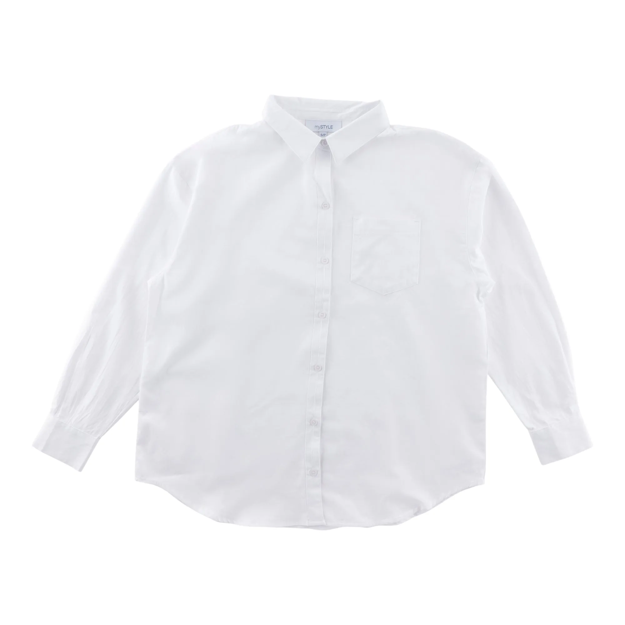 mySTYLE Women's Long Sleeve Boyfriend Cotton Shirt sold by Giant Tiger