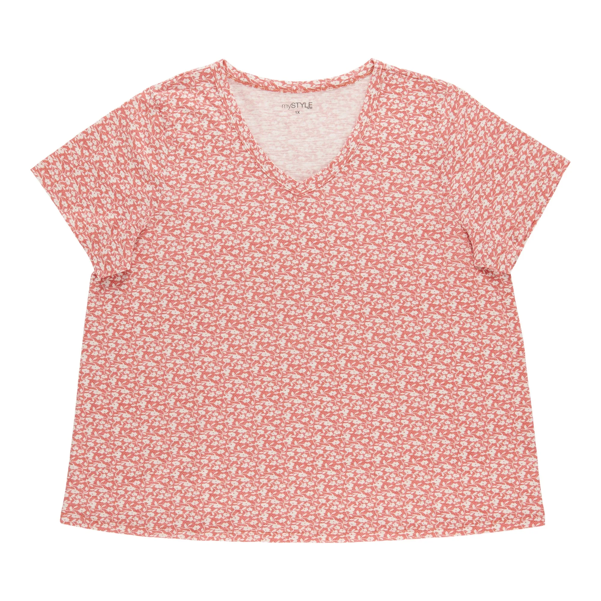 mySTYLE Women's Plus V-Neck Tee sold by Giant Tiger product image thumbnail 2