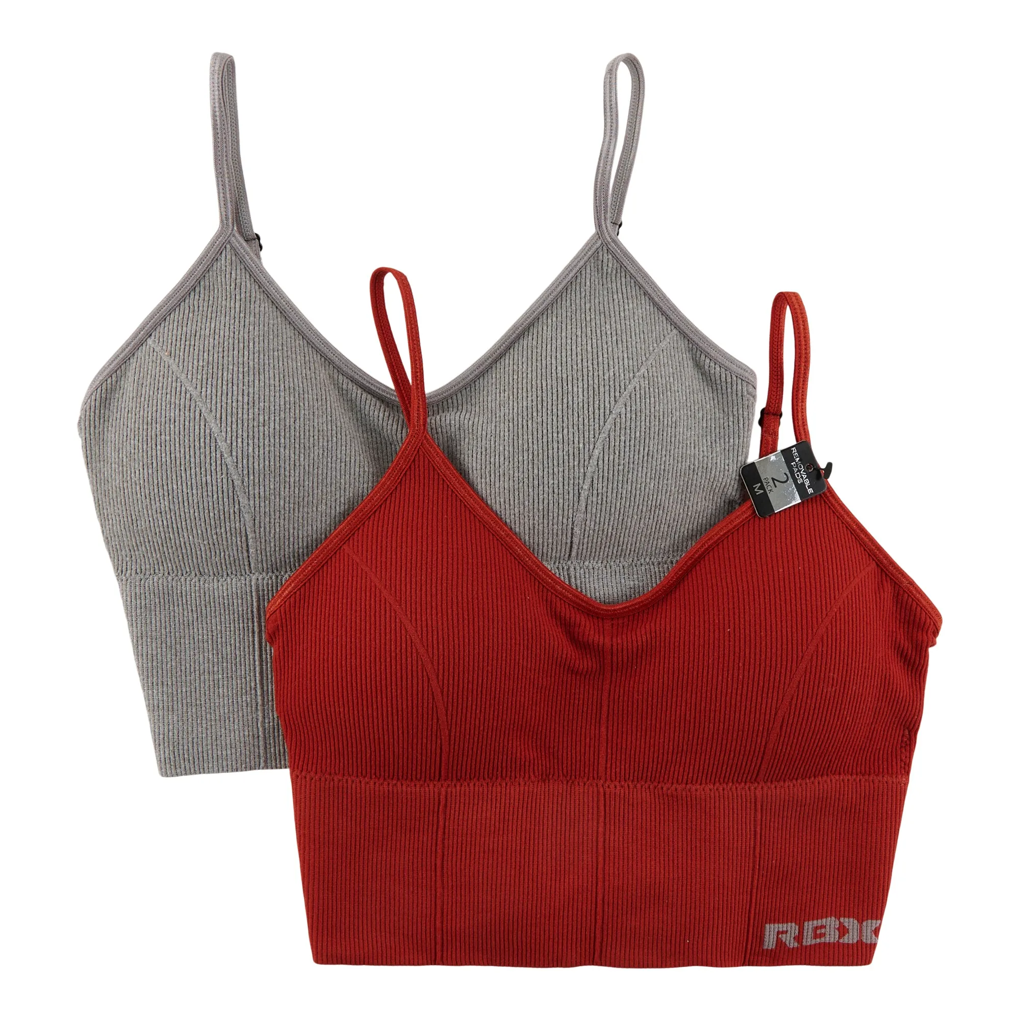 Women's Ribbed Bralette, 2-pack sold by Giant Tiger