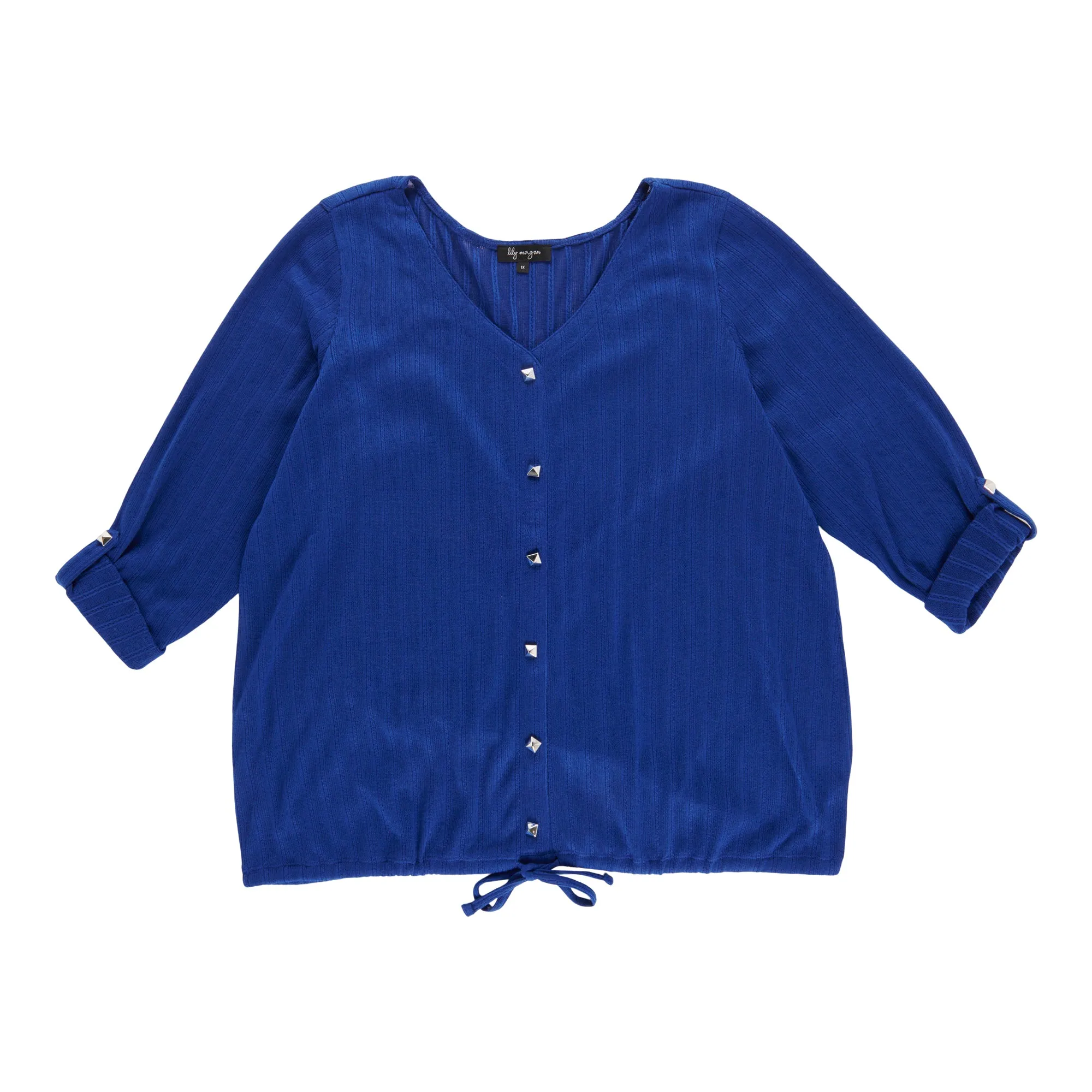 lily morgan Women's Plus Top with Rolled Tabs sold by Giant Tiger product image thumbnail 2