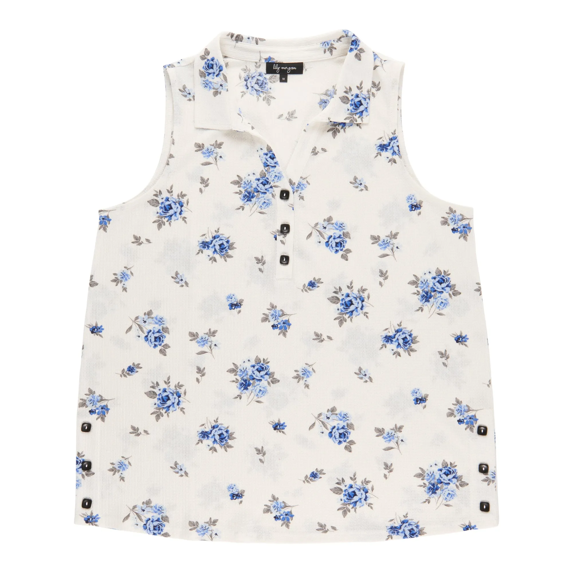 lily morgan Women's Plus Sleeveless Collared Camisole sold by Giant Tiger product image thumbnail 3