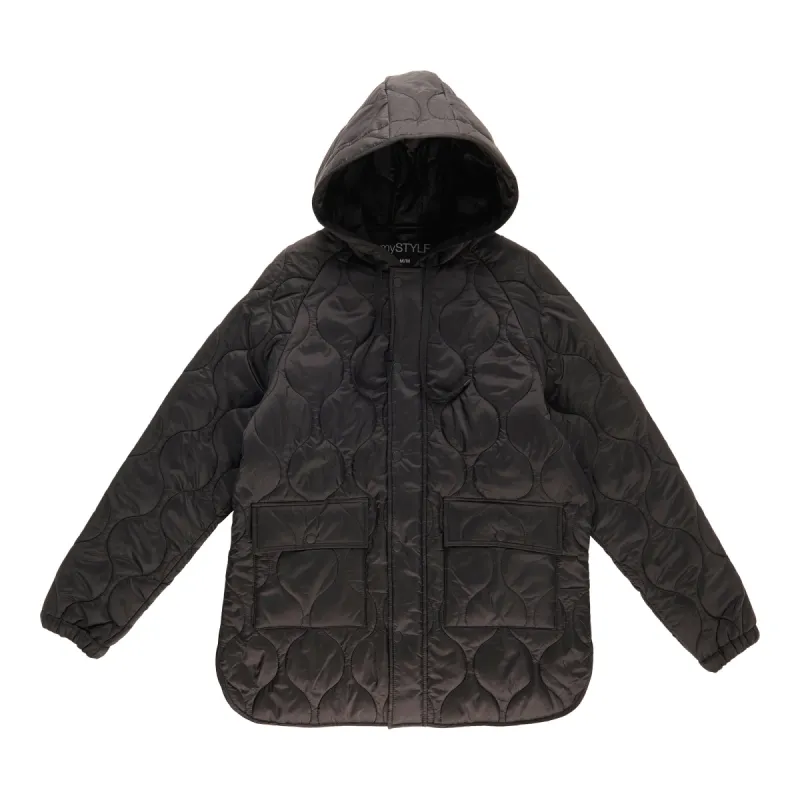 mySTYLE Women's Hooded Quilted Jacket sold by Giant Tiger