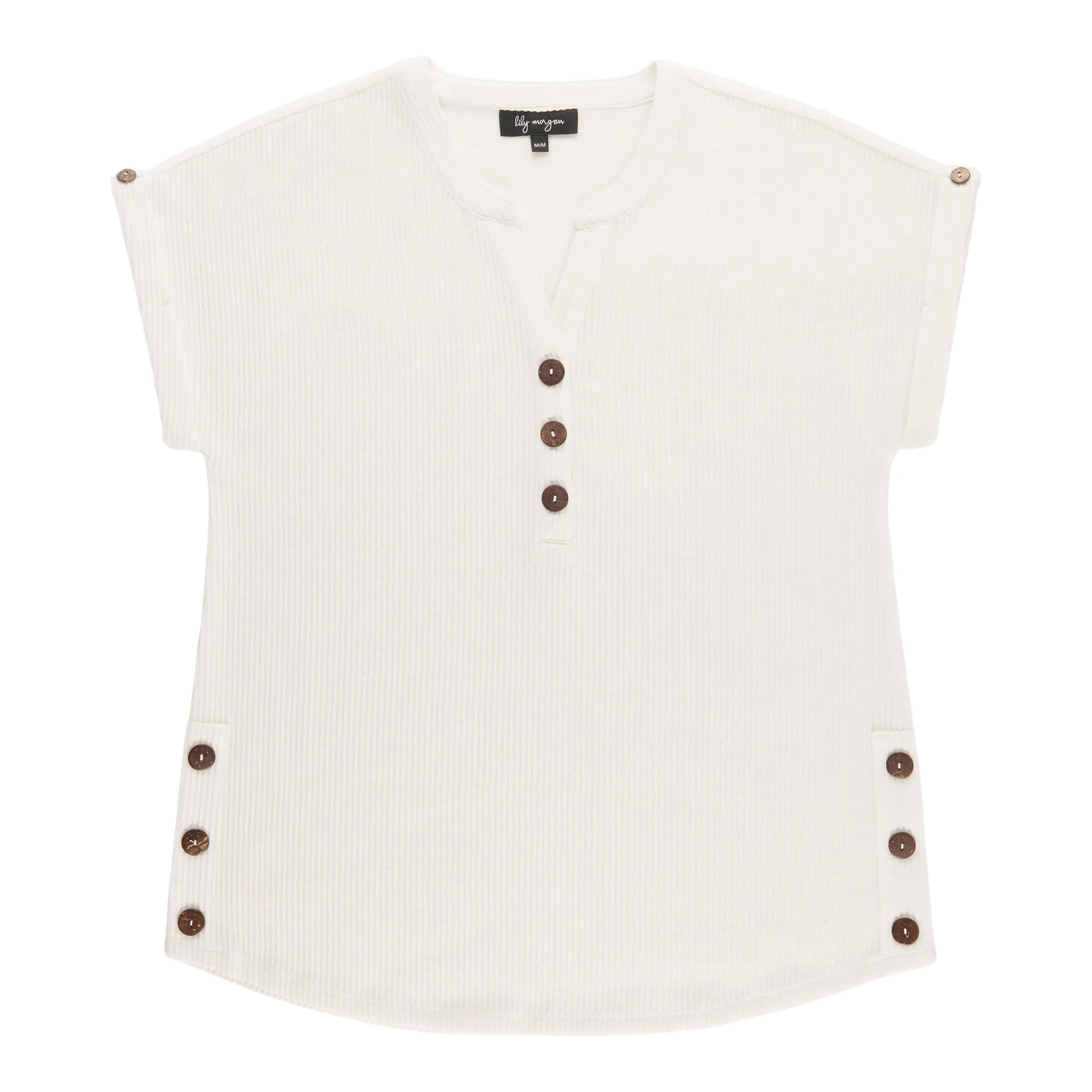 lily morgan Women's Top with Coconut Button sold by Giant Tiger