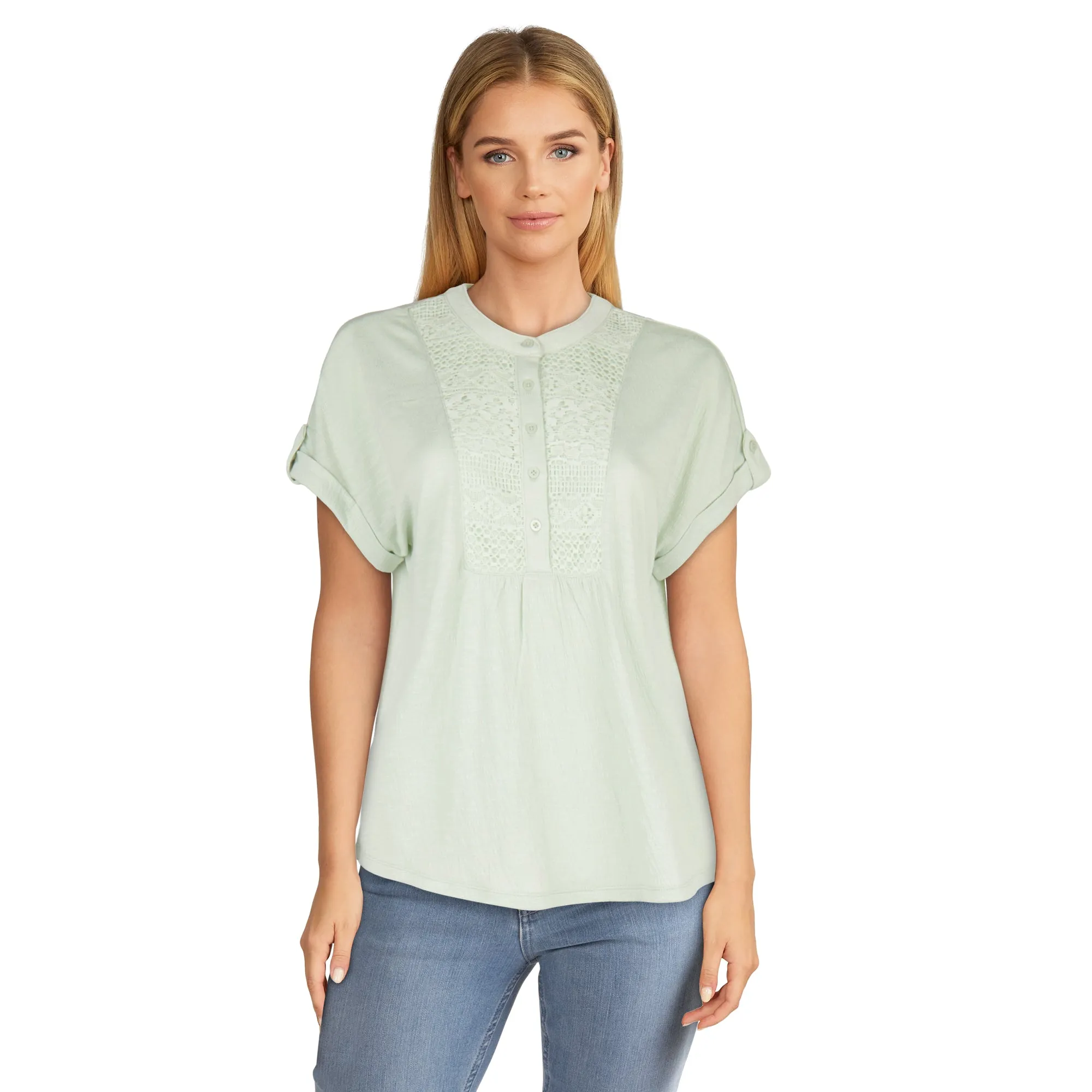 mySTYLE Women's Gauze Crochet Top sold by Giant Tiger product image thumbnail 3