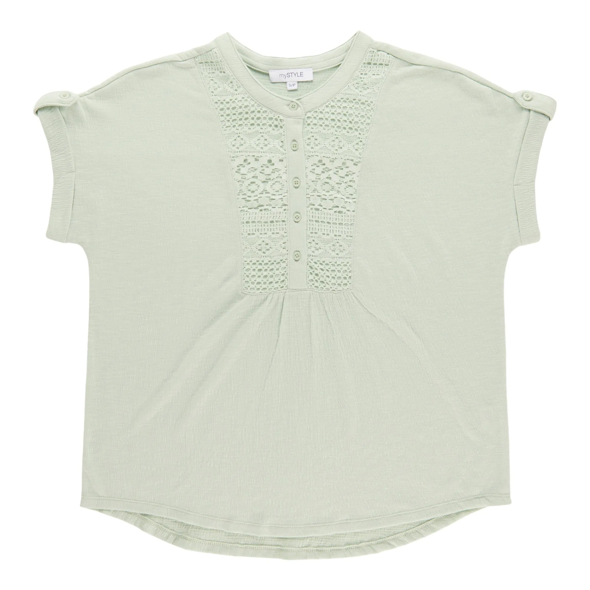 mySTYLE Women's Gauze Crochet Top sold by Giant Tiger product image thumbnail 4