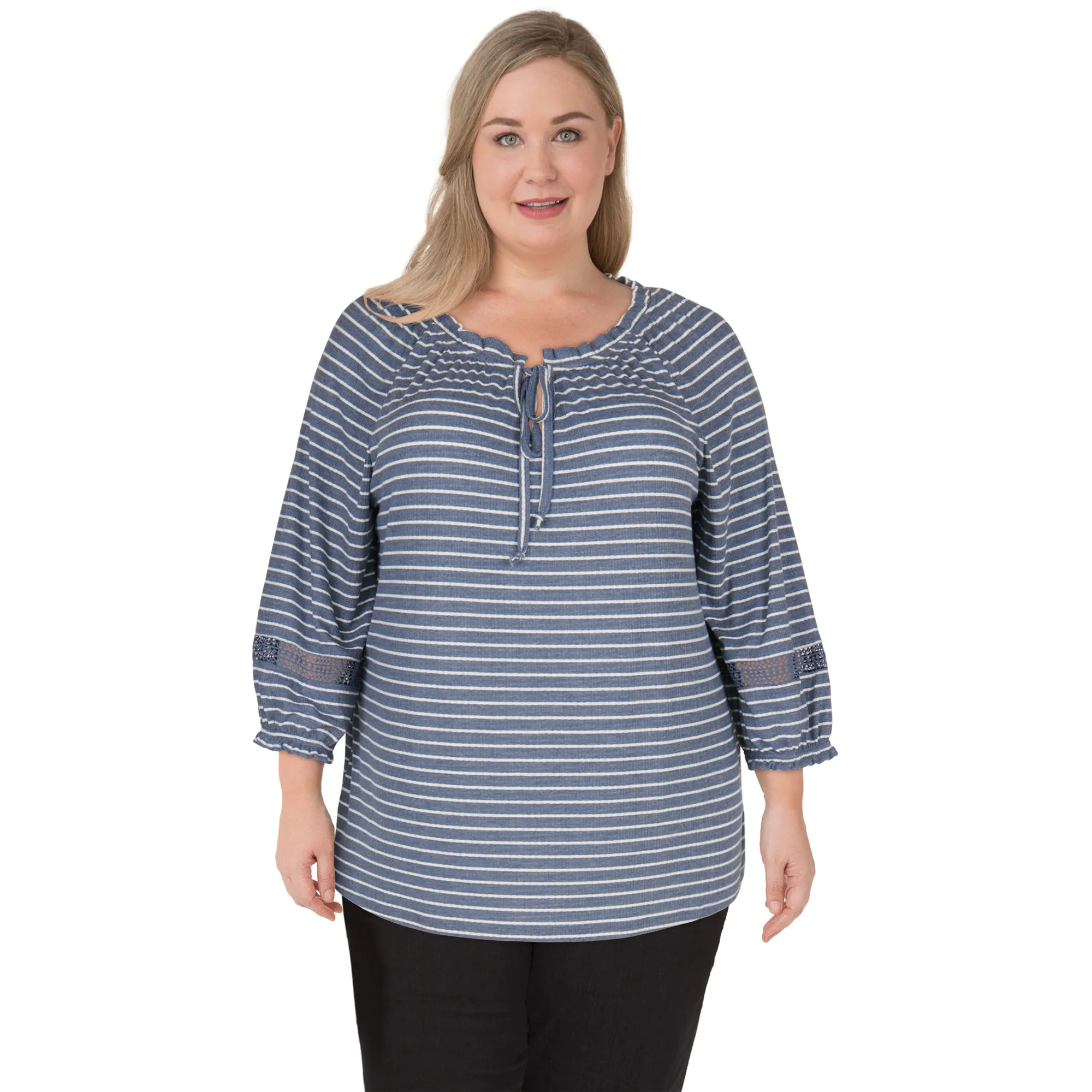 mySTYLE Women's Plus Gauze Boho Top sold by Giant Tiger