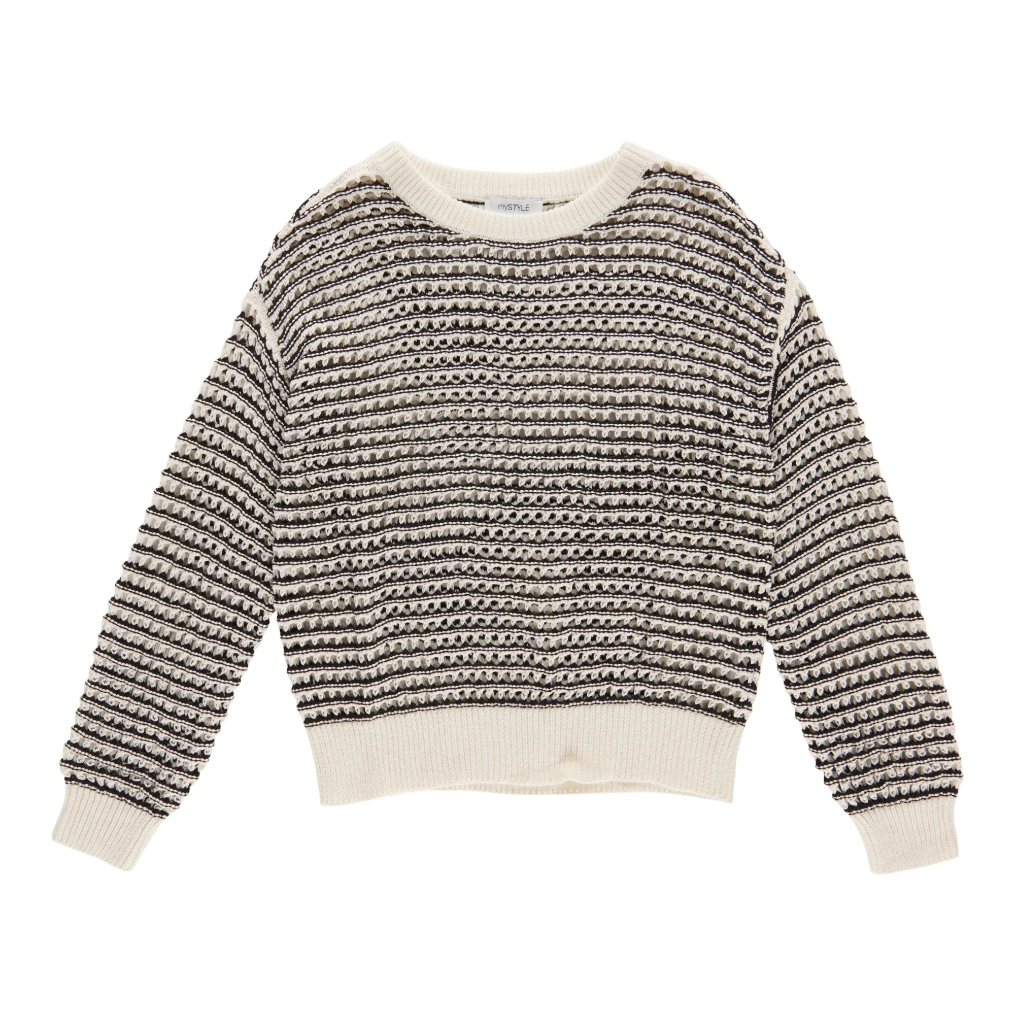 mySTYLE Women's Two Tone Mesh Sweater sold by Giant Tiger