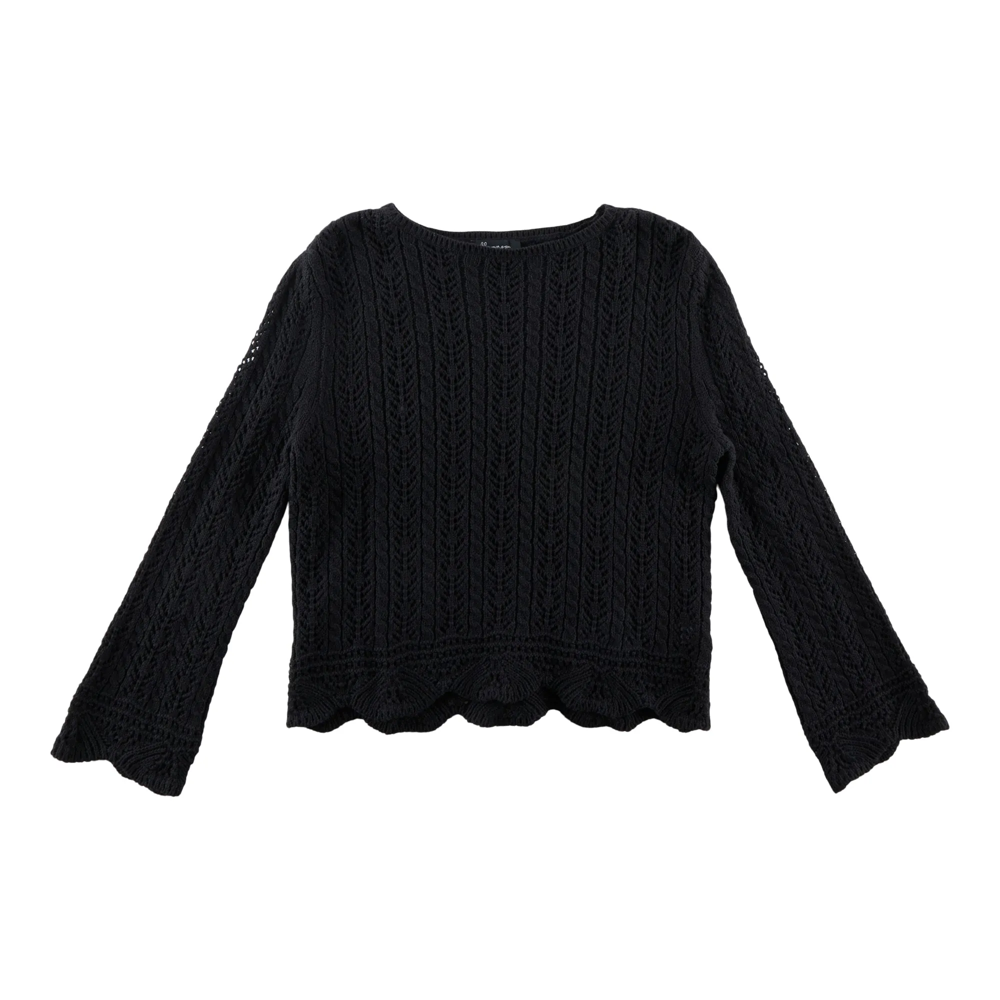 Women's Pointelle Bell Sleeve Top sold by Giant Tiger