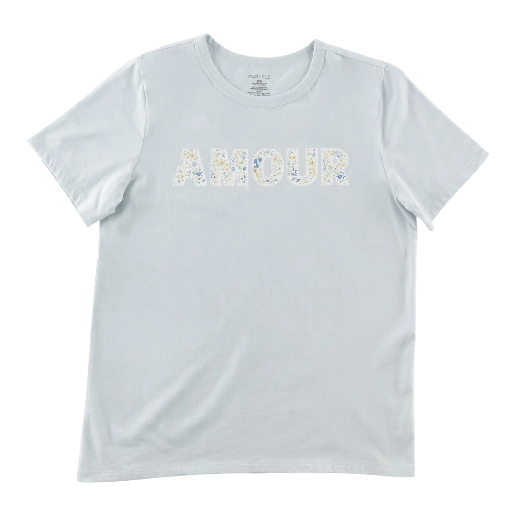 mySTYLE Women's Floral Crew Neck Tee sold by Giant Tiger