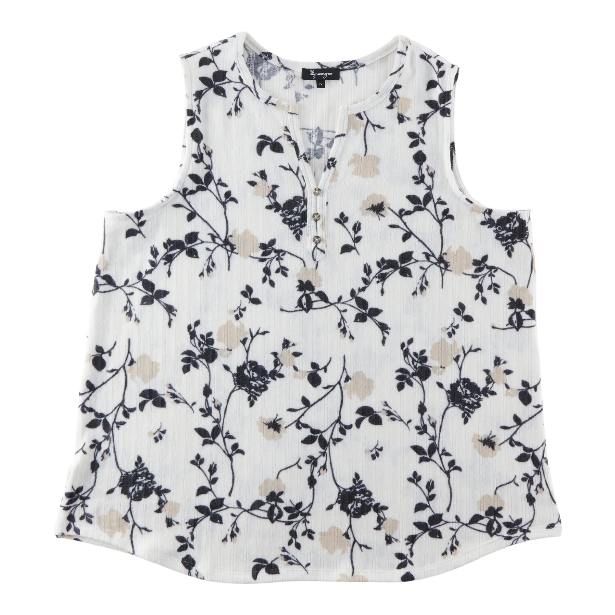 lily morgan Women's Plus Camisole with Front Buttons sold by Giant Tiger product image thumbnail 2