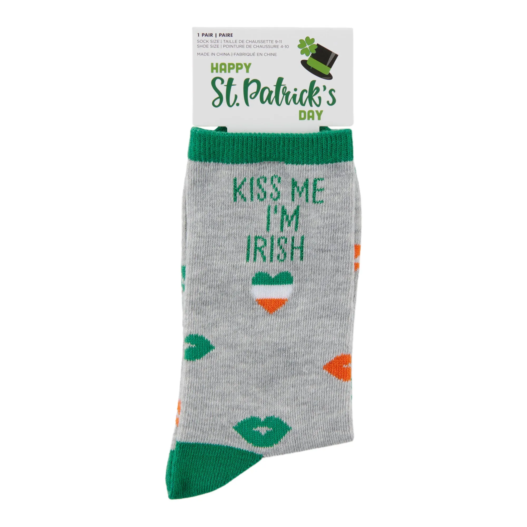 Women's Saint Patrick's Day Crew Socks, 1-Pack sold by Giant Tiger product image thumbnail 2