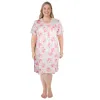 Carisma Women's Plus Nightgown with Lace Detail sold by Giant Tiger