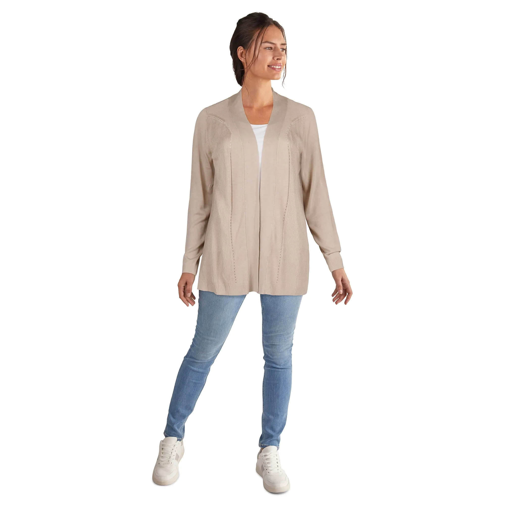 lily morgan Women's Open Long Sleeve Cardigan sold by Giant Tiger