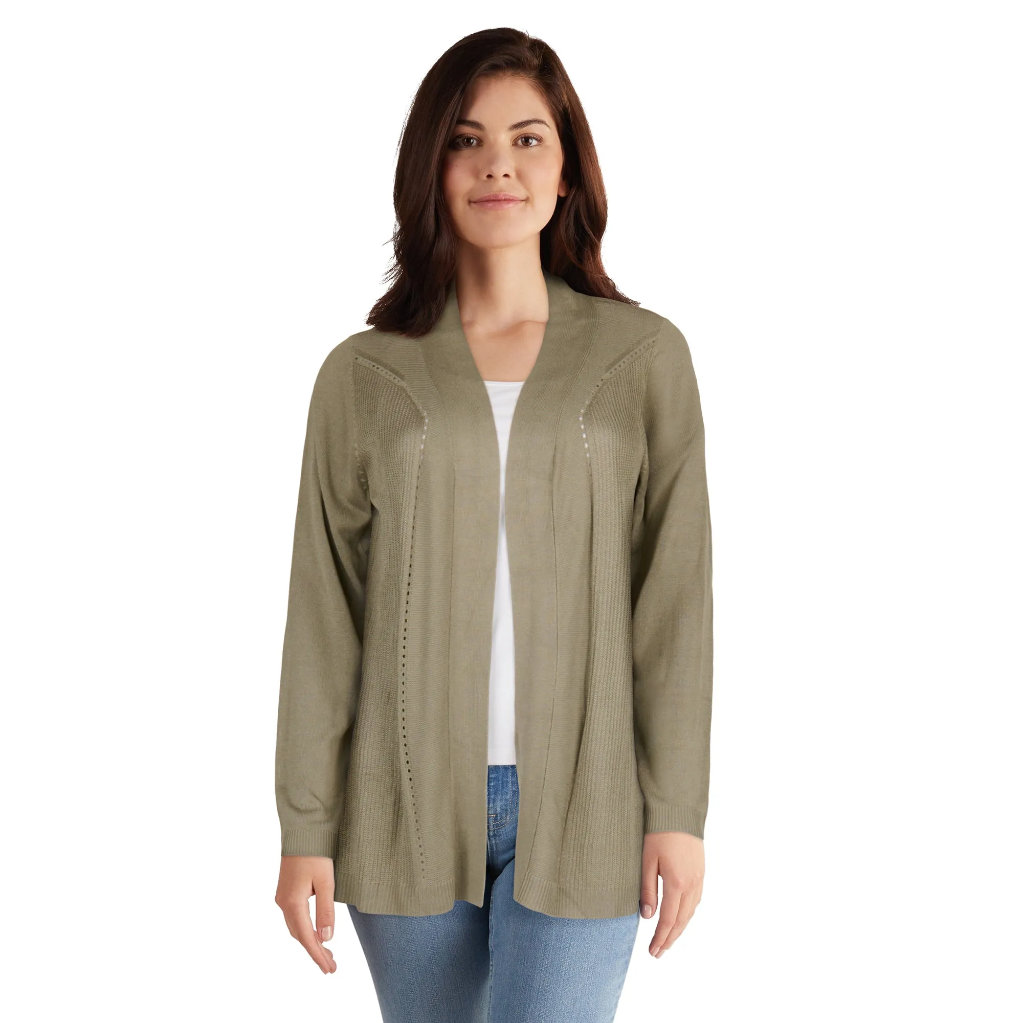 lily morgan Women's Open Long Sleeve Cardigan sold by Giant Tiger product image thumbnail 2