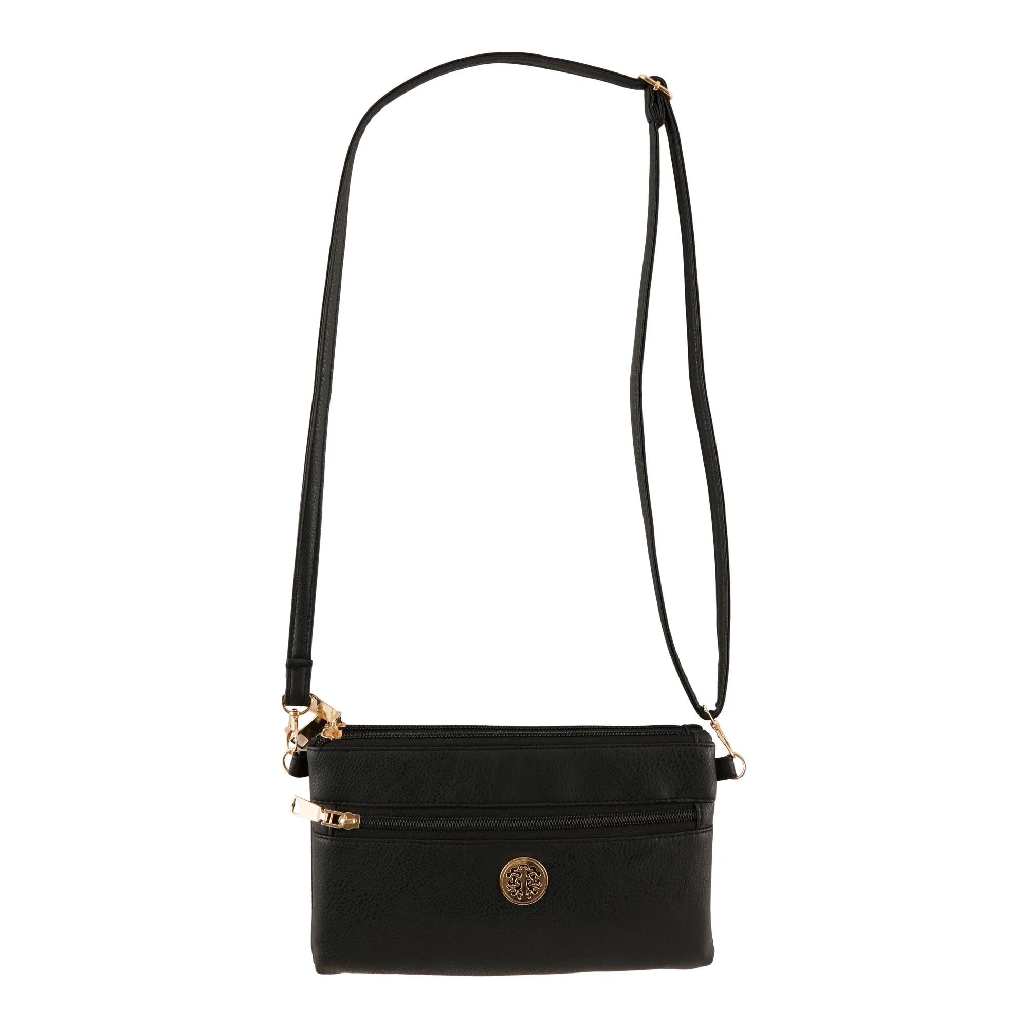 Women's Double Zip Crossbody Bag sold by Giant Tiger
