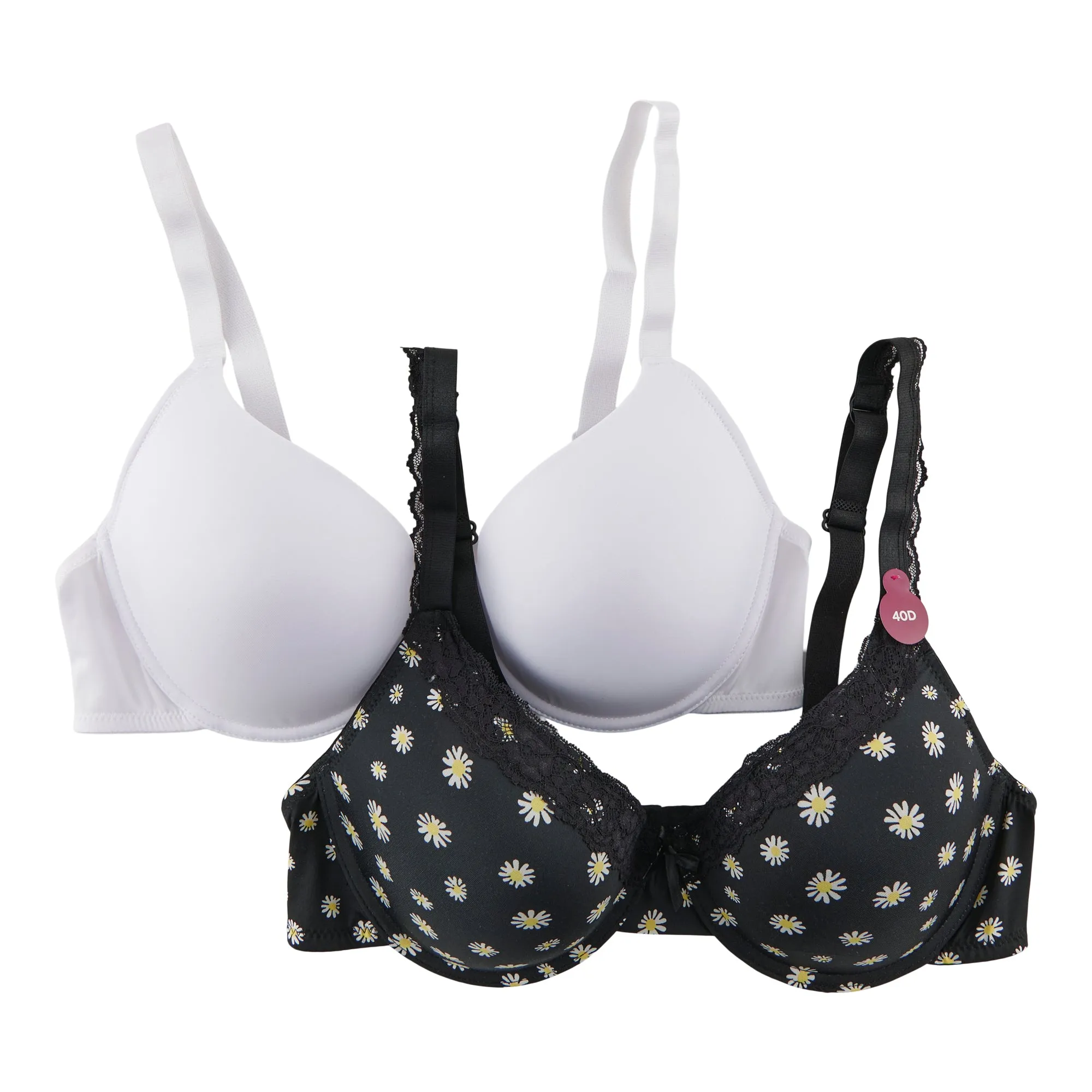 Carisma Women's Plus T-Shirt Bra, 2-Pack sold by Giant Tiger