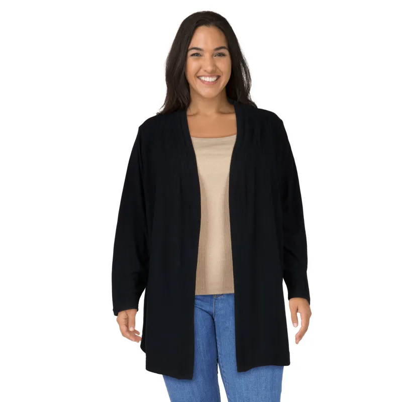 lily morgan Women's Plus Solid Cardigan sold by Giant Tiger